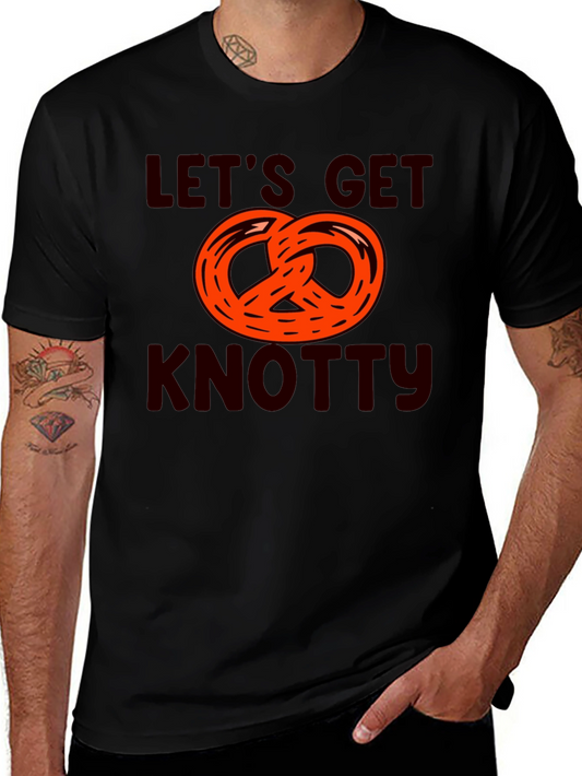 Lets Get Knotty Pretzel Graphic T-Shirt