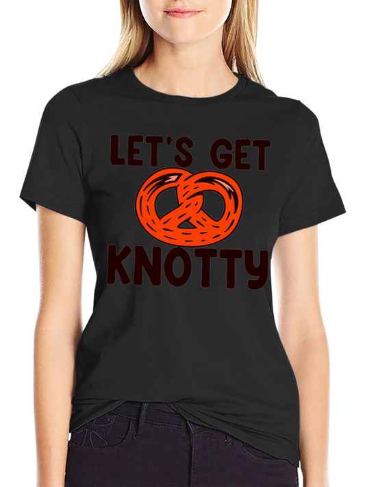 Lets Get Knotty Pretzel Graphic T-Shirt