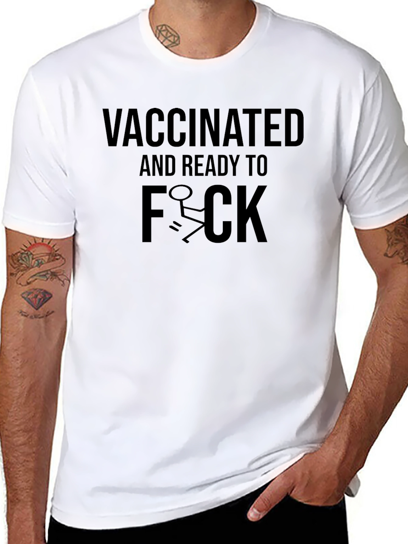 Vaccinated & Ready Funny T-Shirt