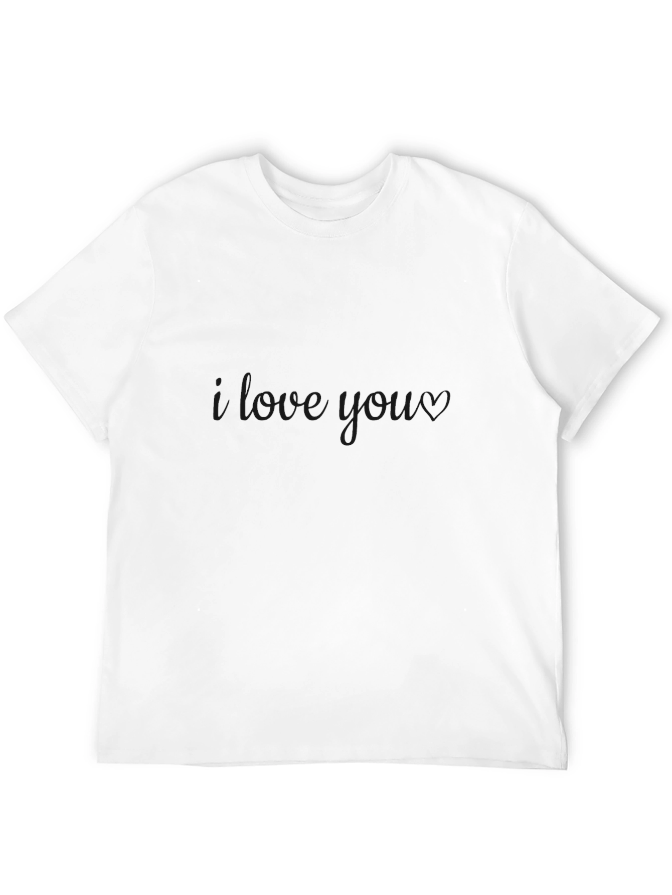 I Love You Black T-Shirt