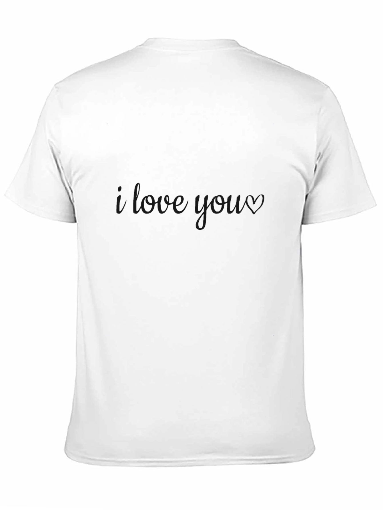 I Love You Black T-Shirt