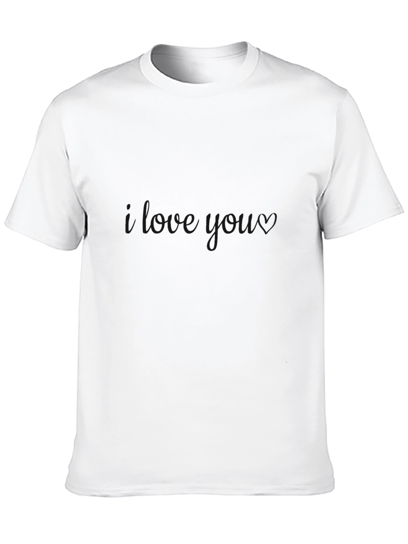 I Love You Black T-Shirt