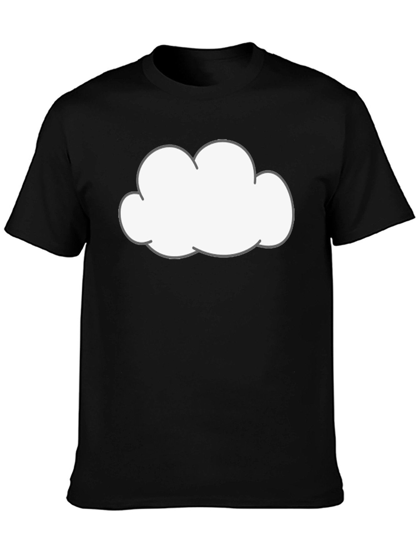 Cloud Graphic Black T-Shirt