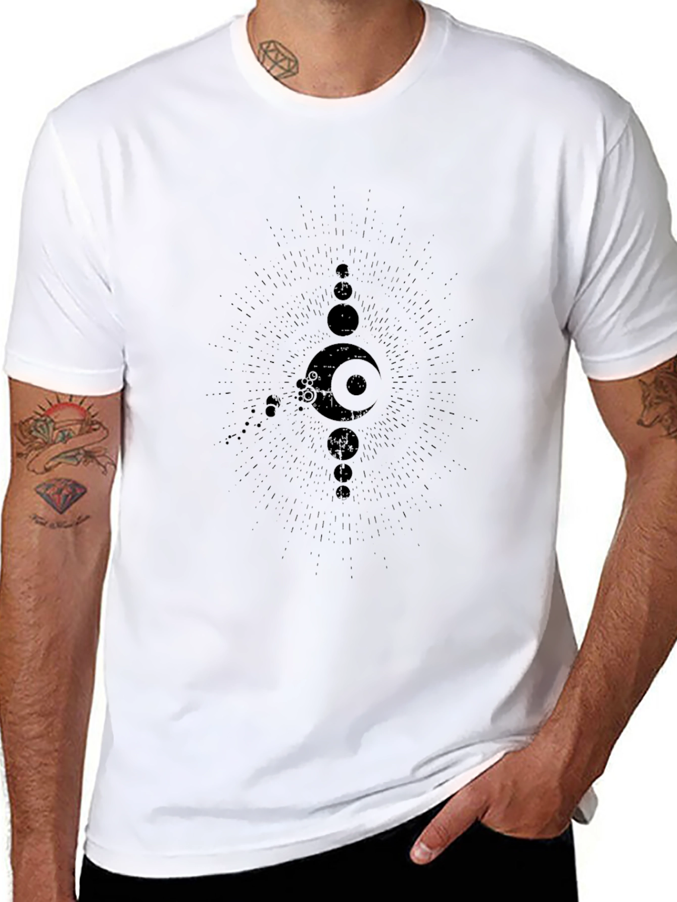 Black Graphic Print T-Shirt