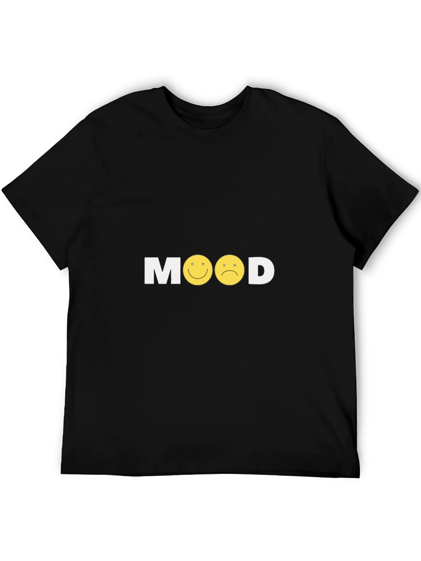 Mood Graphic Tee - Black Casual T-Shirt