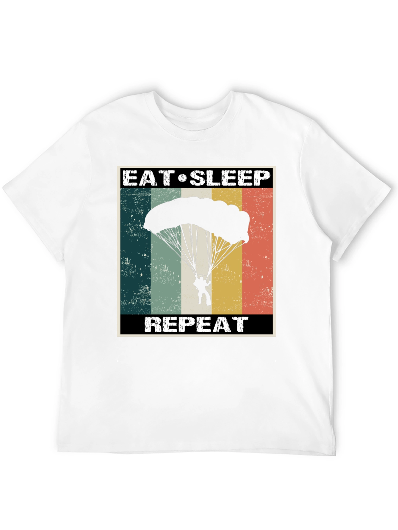 Eat Sleep Parachute Repeat Graphic Tee