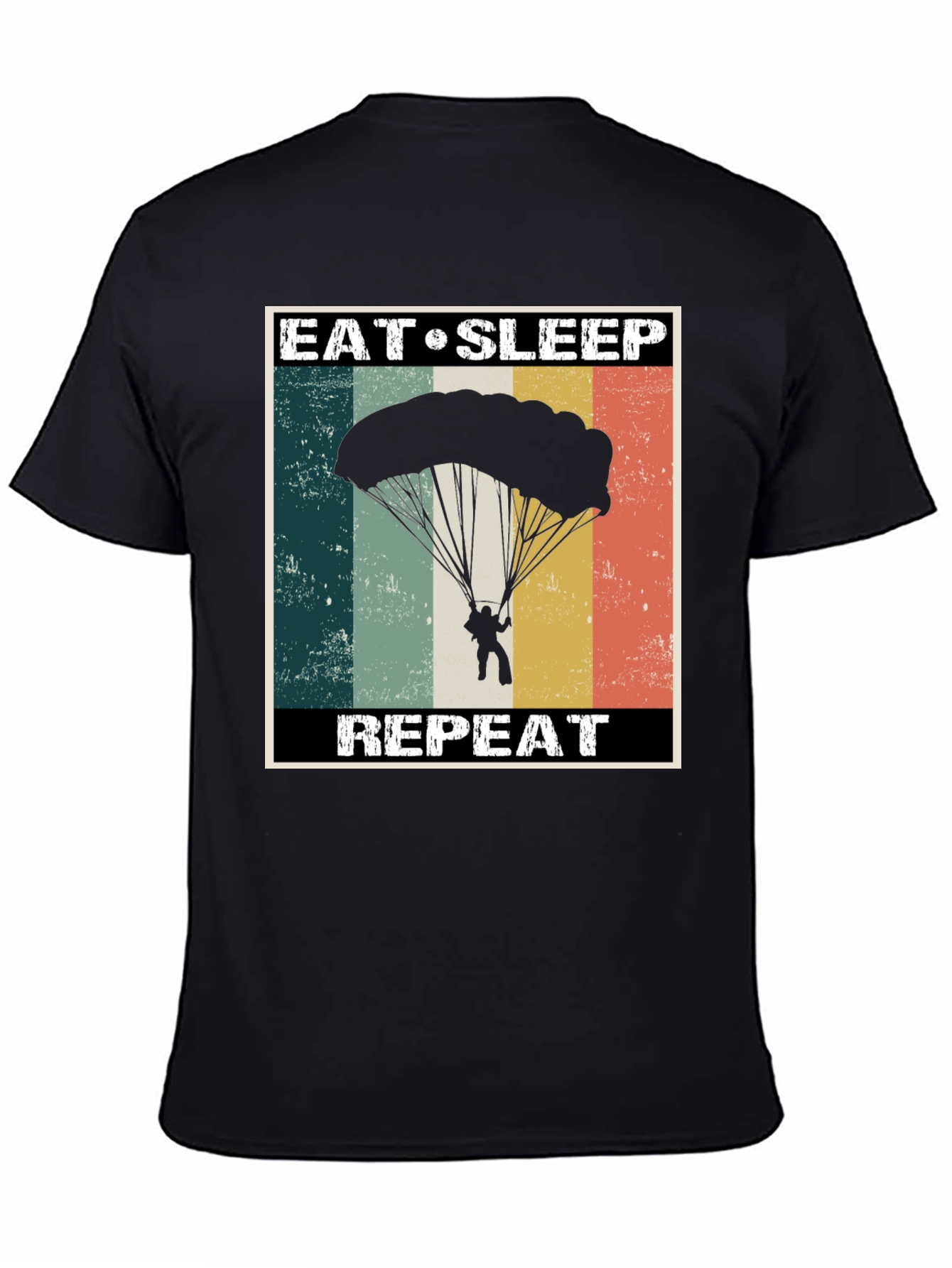 Eat Sleep Parachute Repeat Graphic Tee