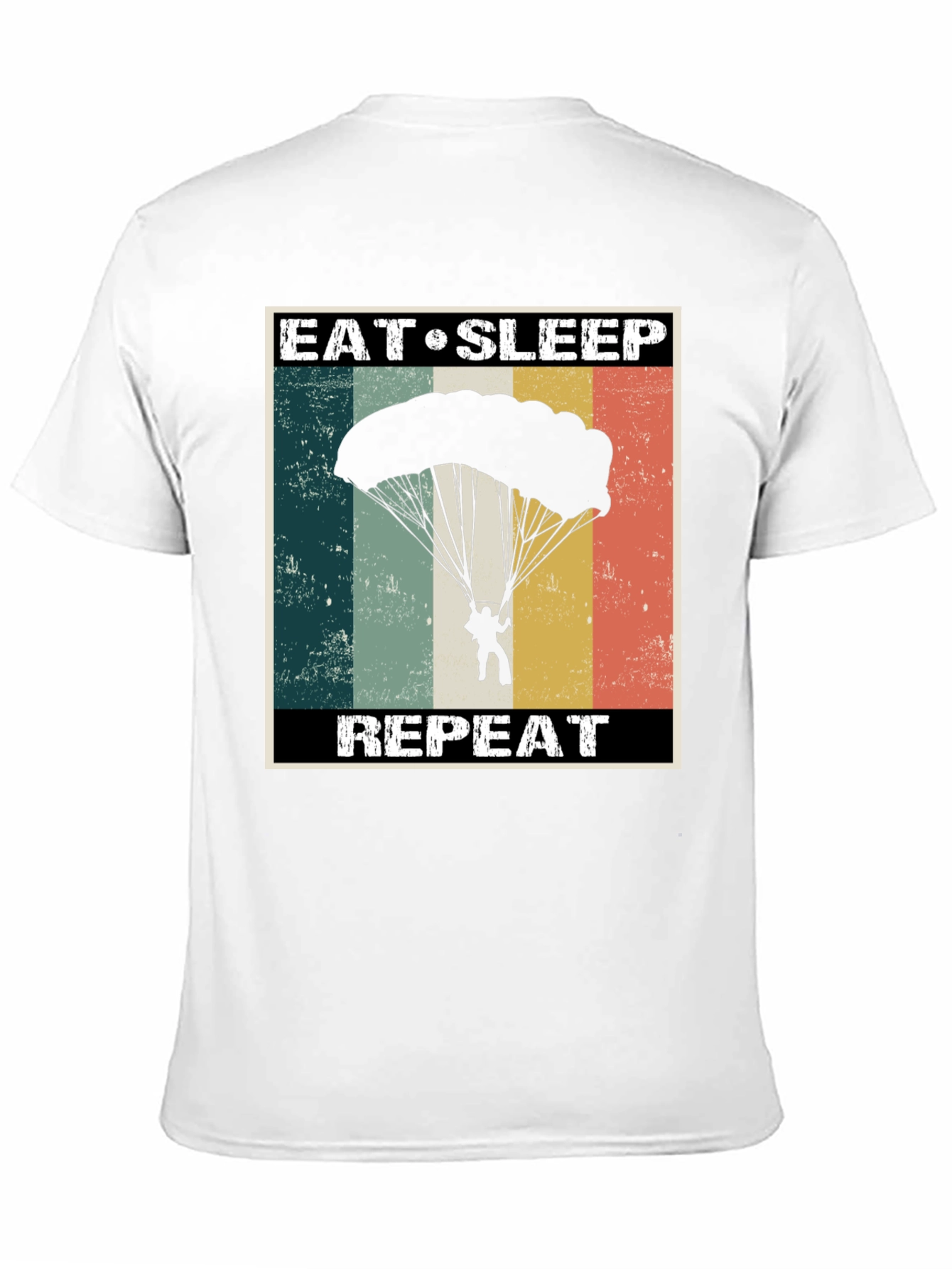 Eat Sleep Parachute Repeat Graphic Tee
