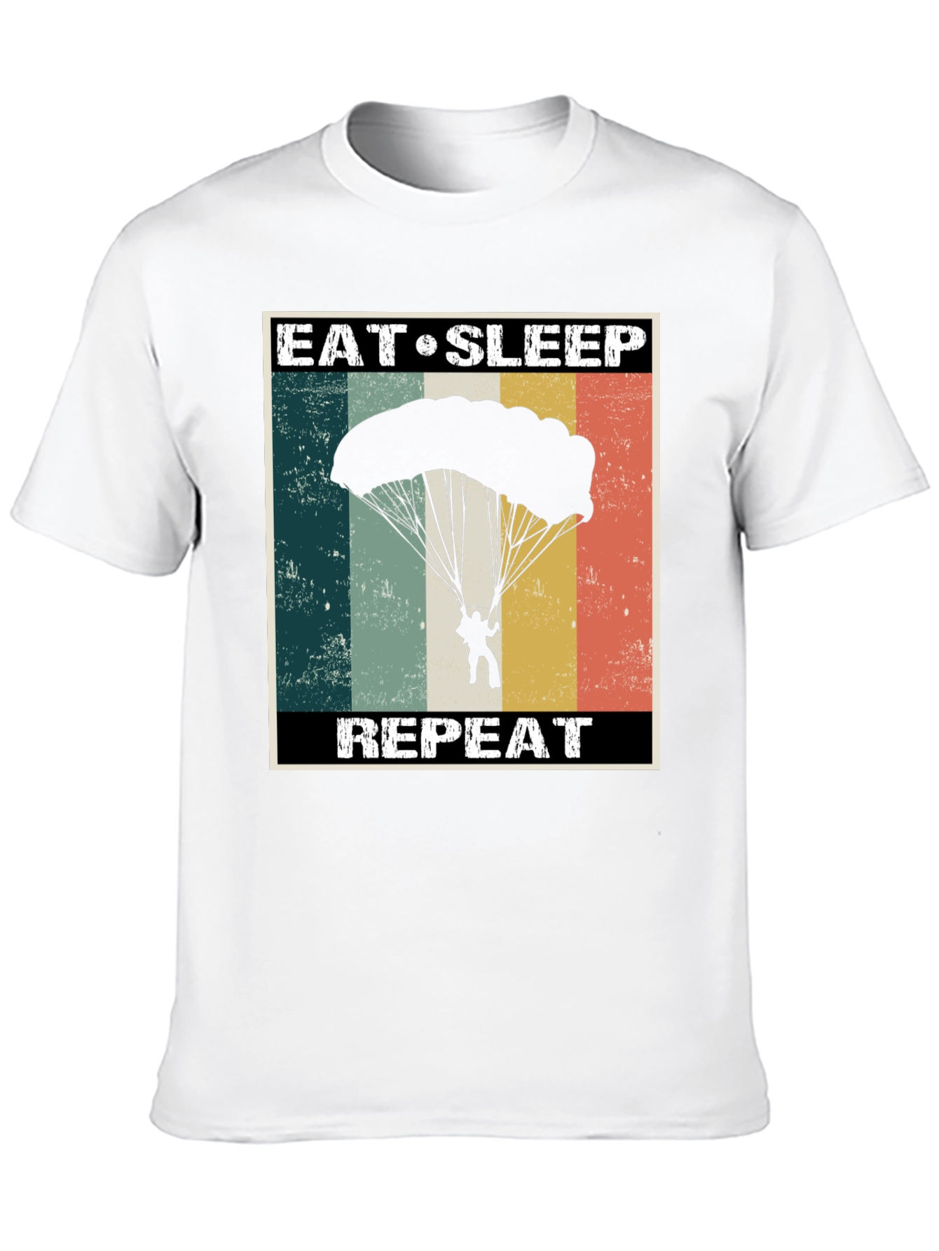 Eat Sleep Parachute Repeat Graphic Tee