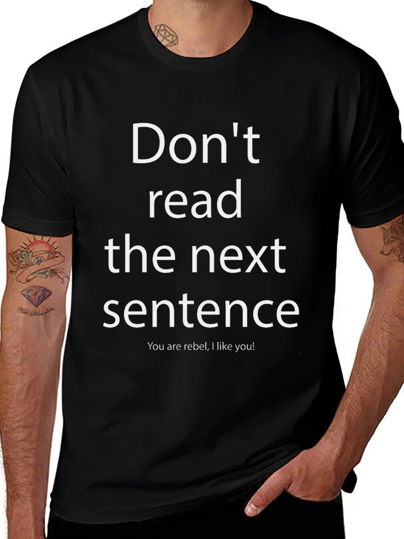 Funny Graphic Tee: Dont Read This Shirt