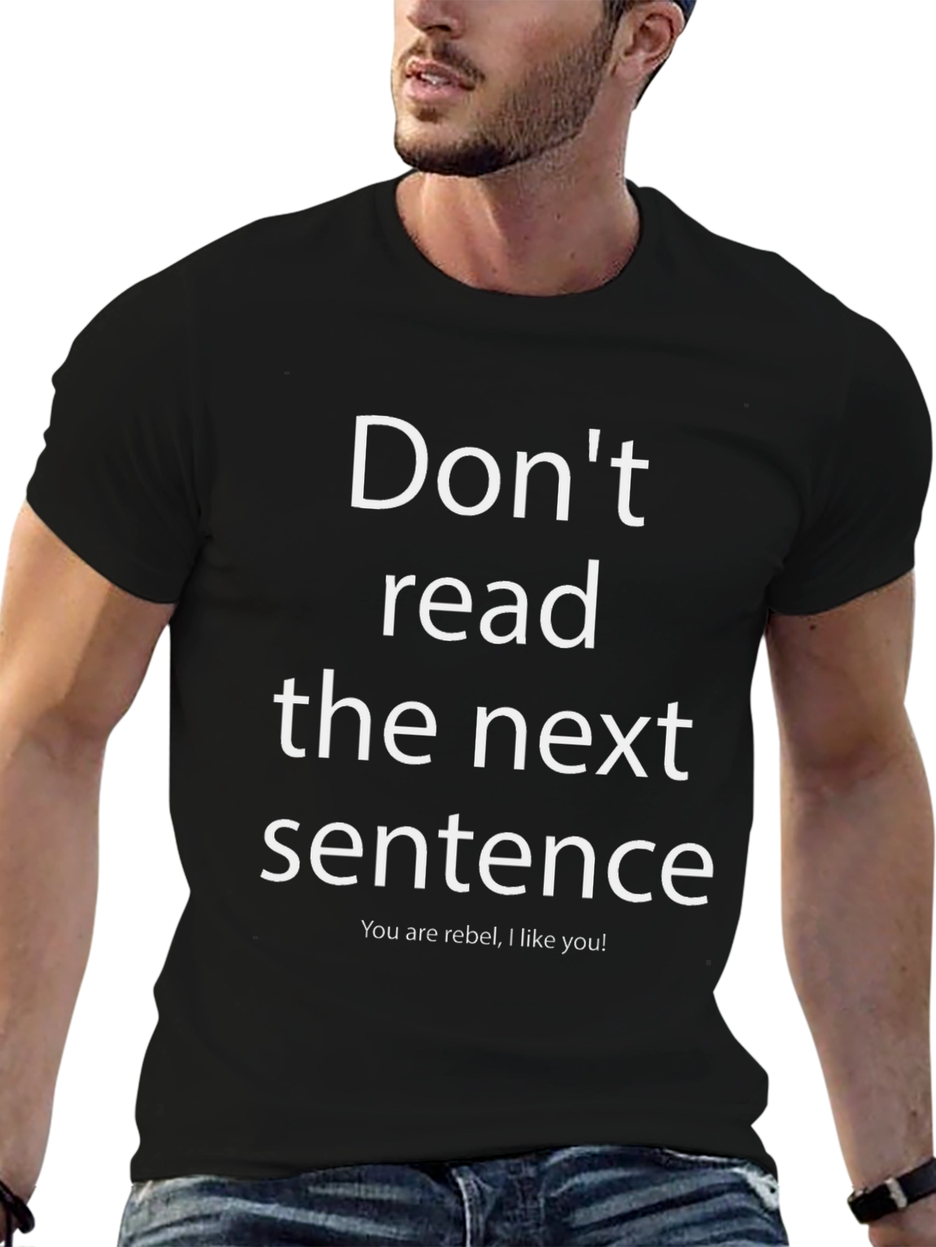 Funny Graphic Tee: Dont Read This Shirt