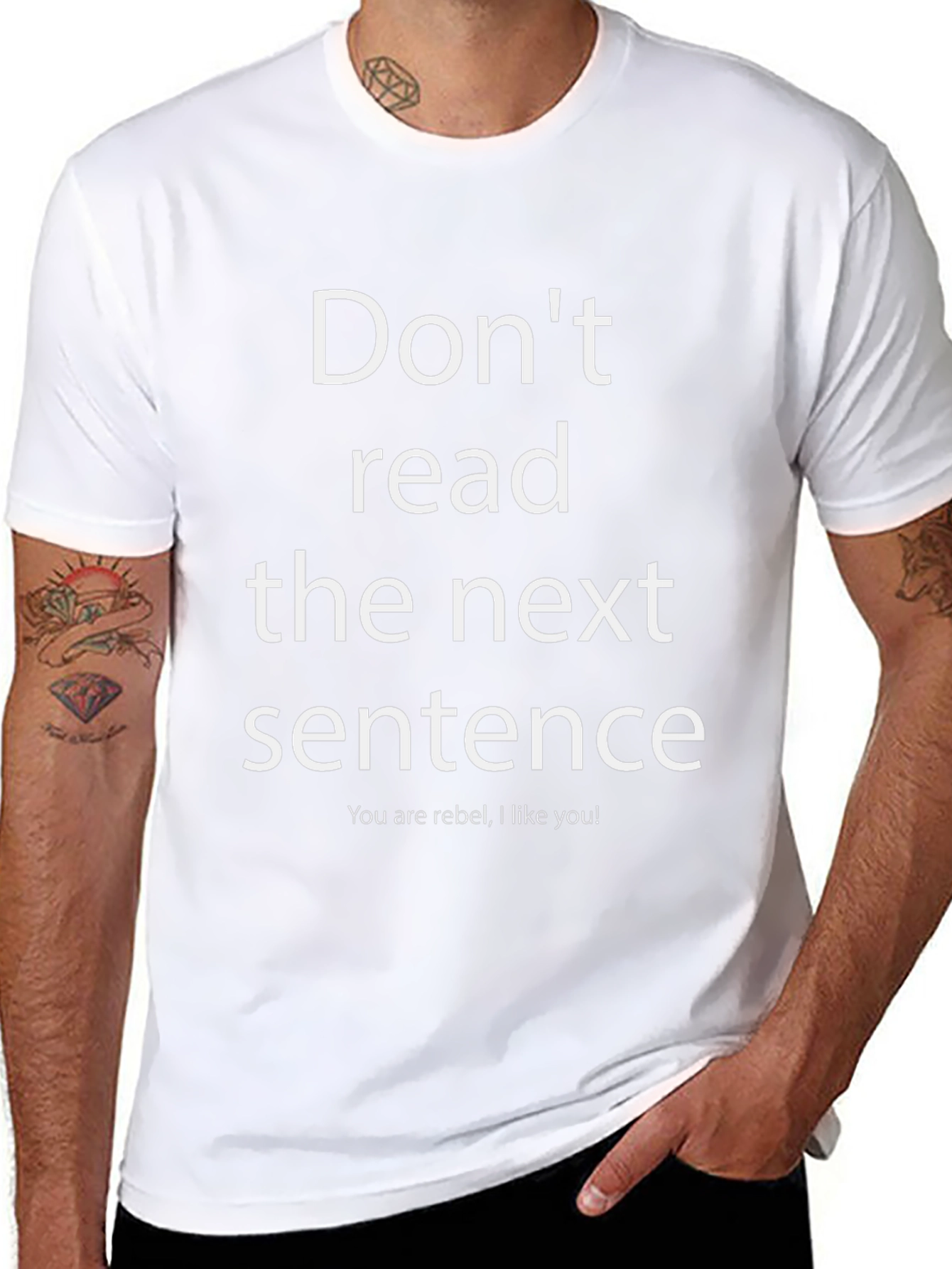 Funny Graphic Tee: Dont Read This Shirt