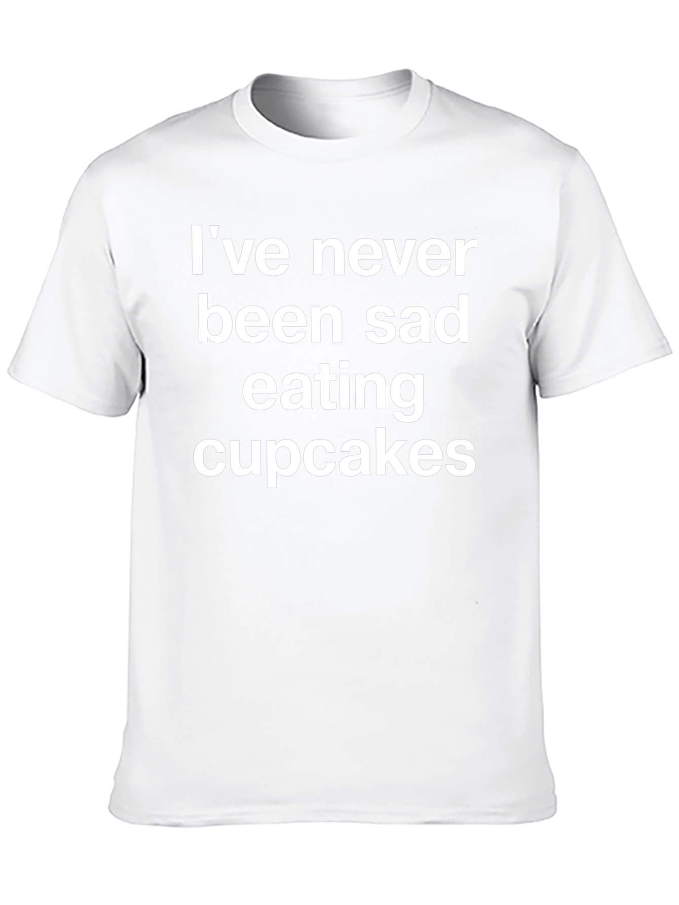 Funny Cupcake T-Shirt - Never Been Sad Eating Cupcakes
