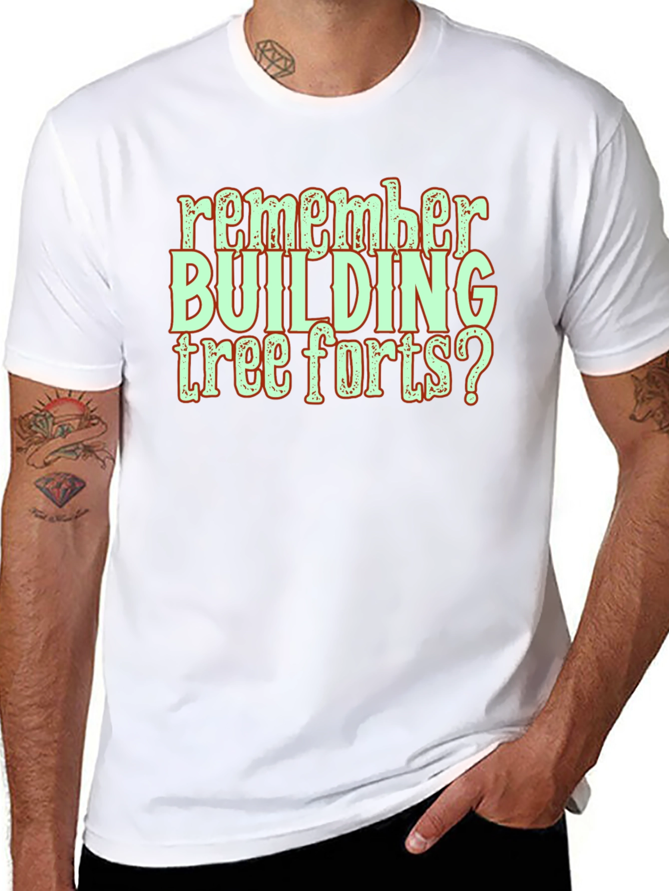 Remember Building Tree Forts? Graphic Tee