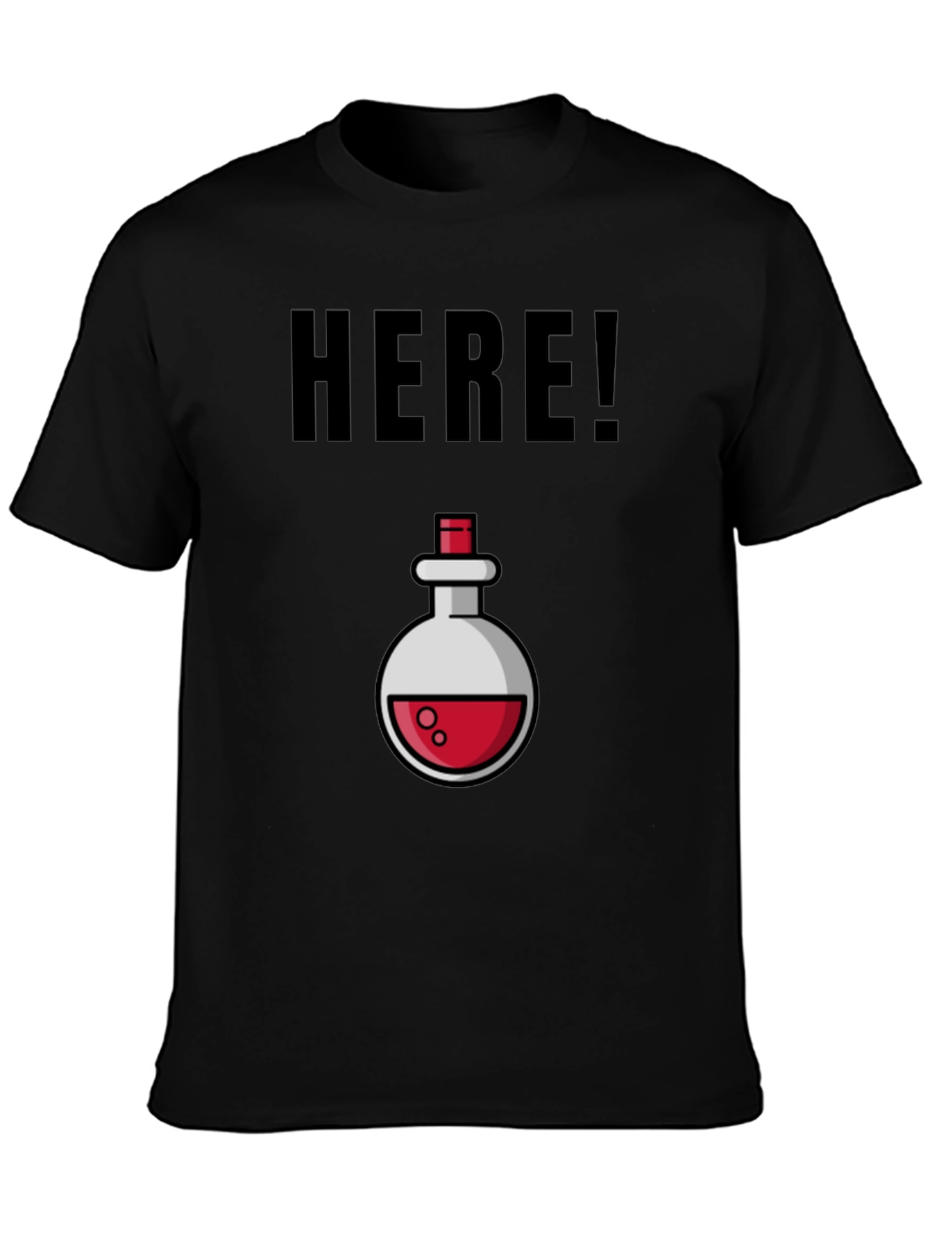 Potion Here! Black Graphic Tee