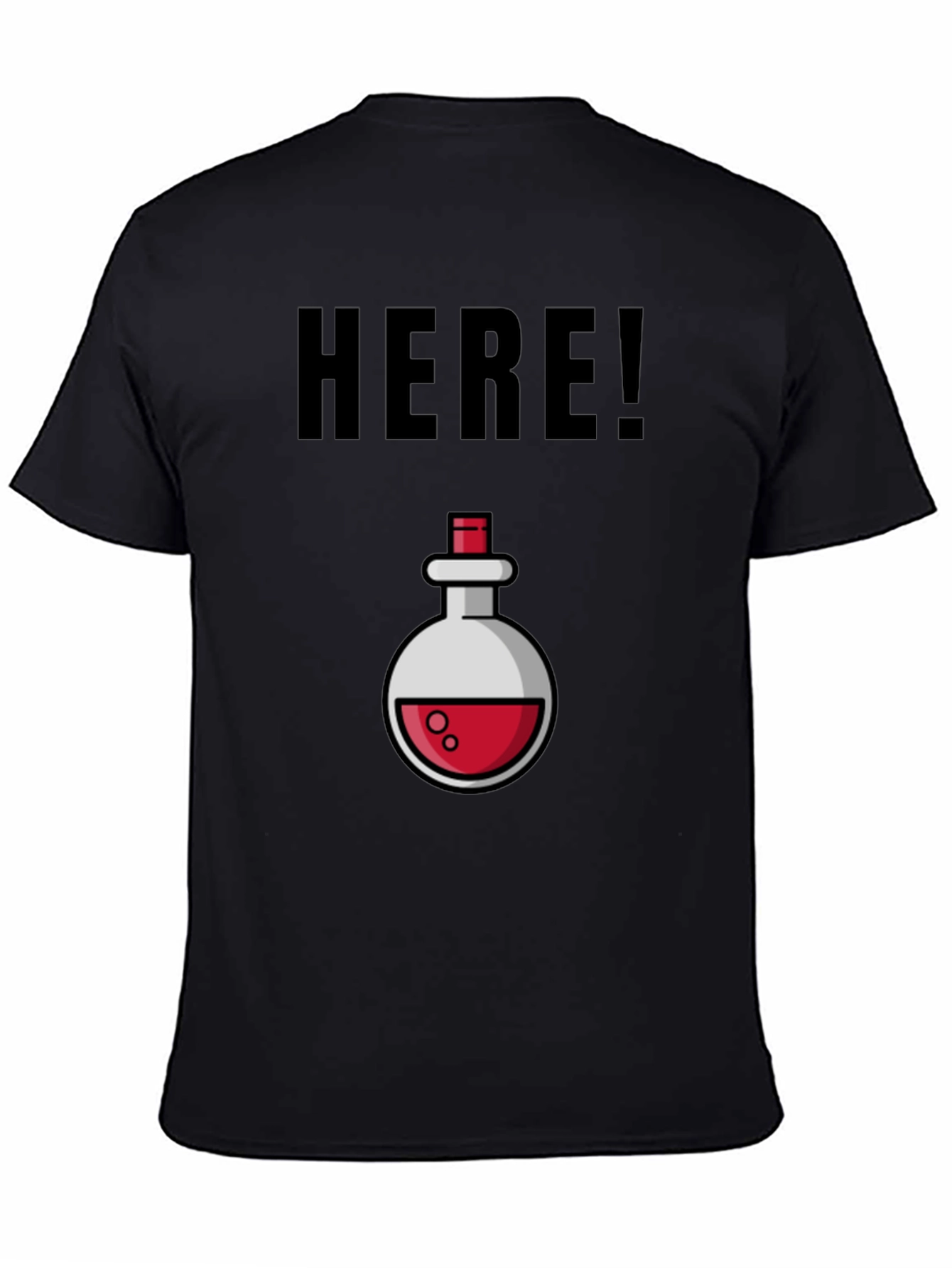 Potion Here! Black Graphic Tee