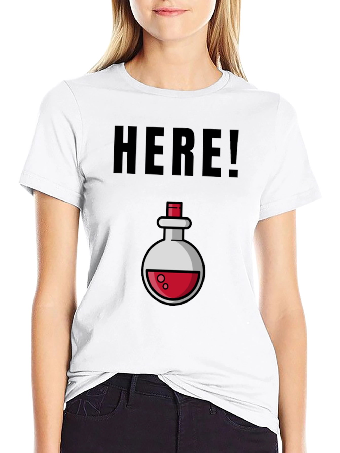 Potion Here! Black Graphic Tee