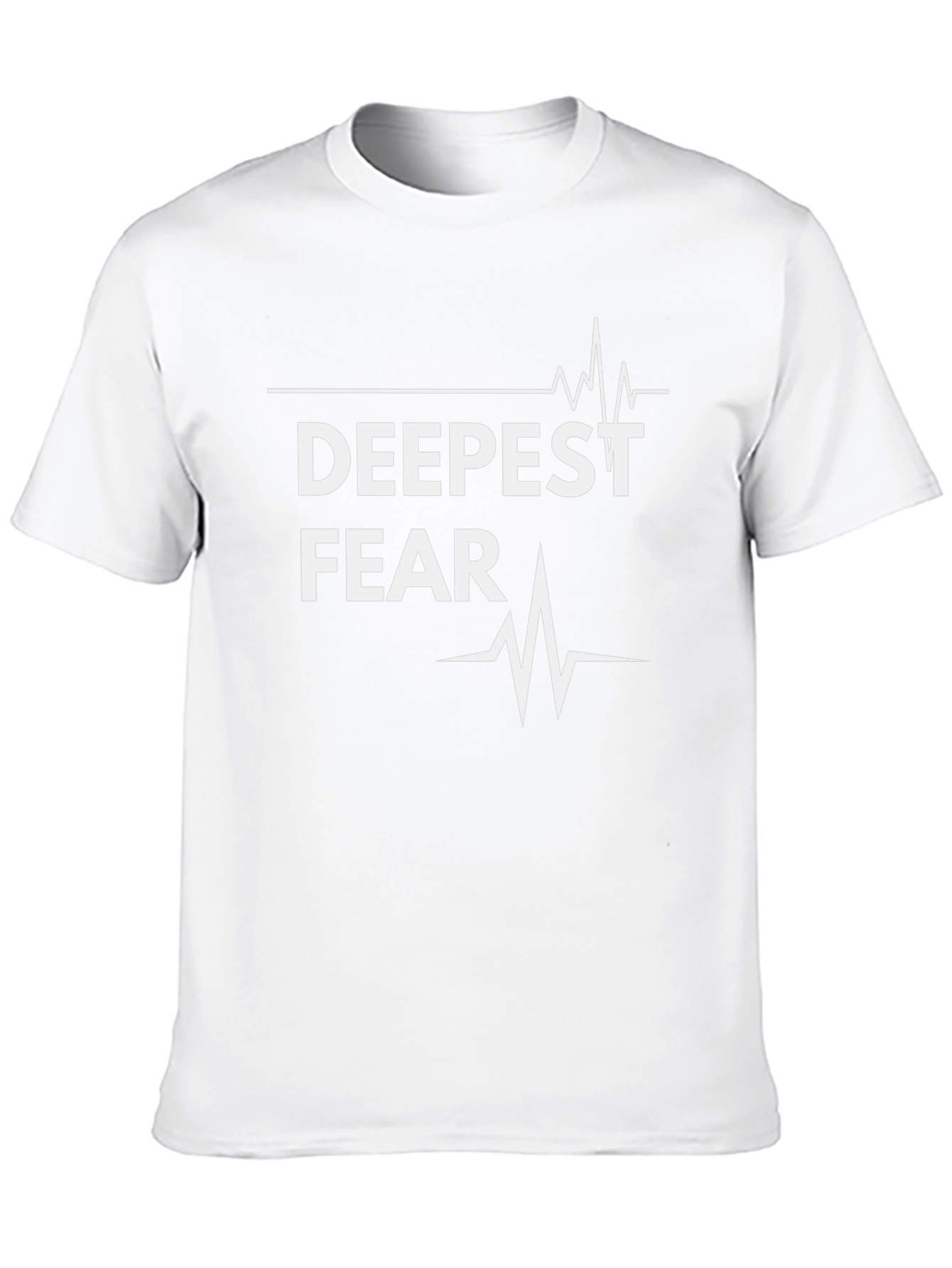 Deepest Fear Heartbeat Graphic T-Shirt - Black