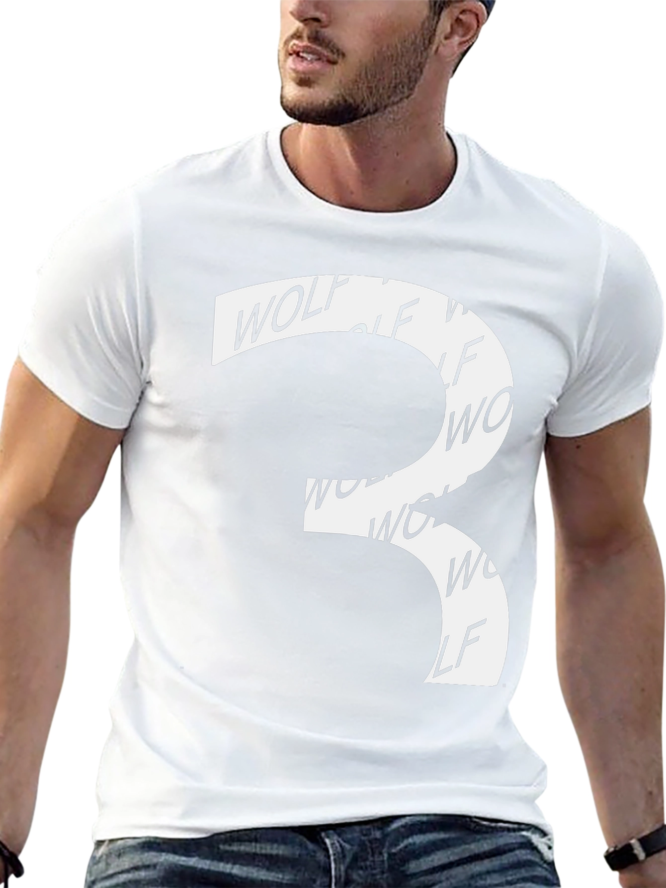 Wolf Graphic Black T-Shirt - Unique Design