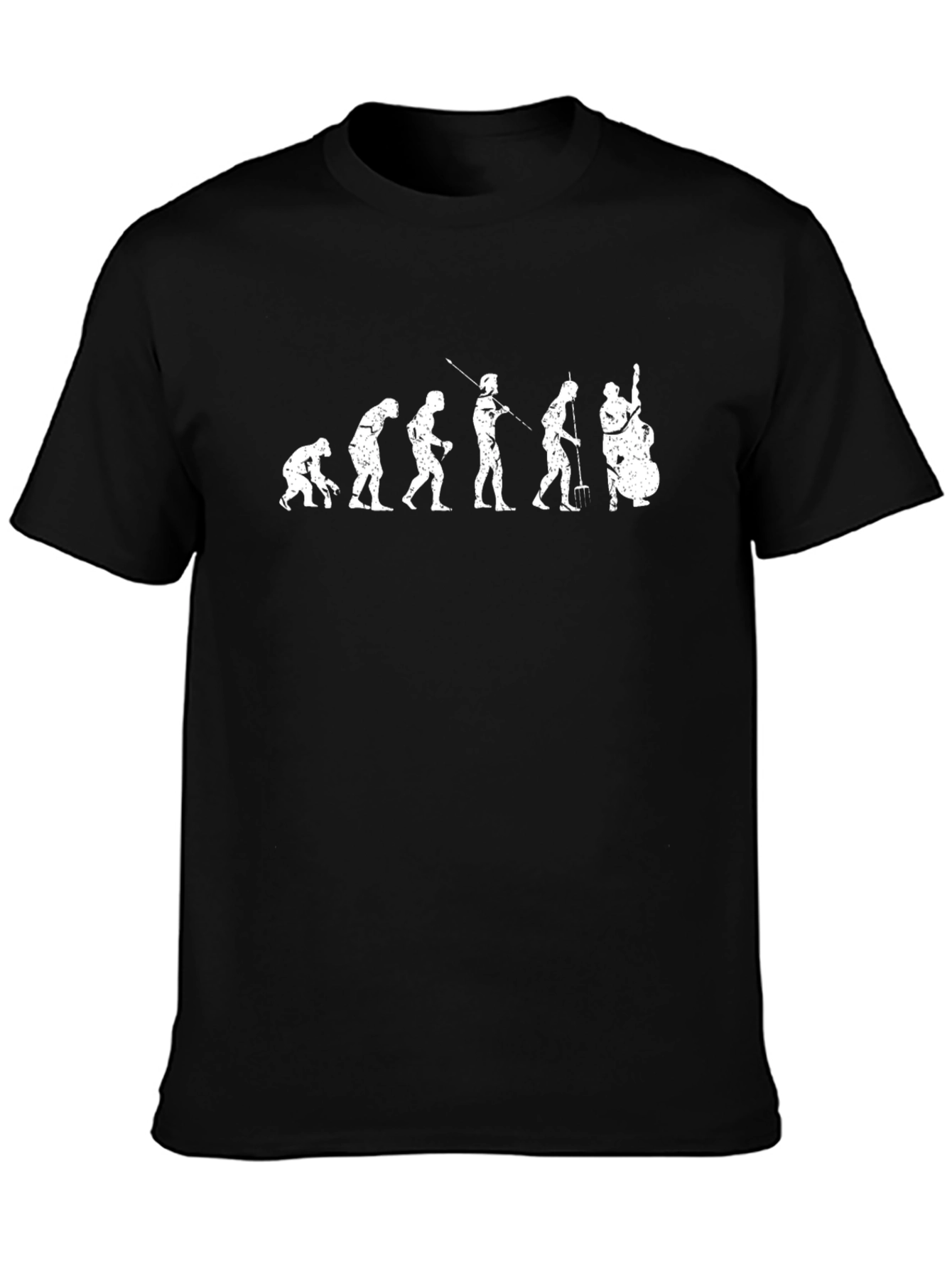 Evolution of Music T-Shirt - Bass Player