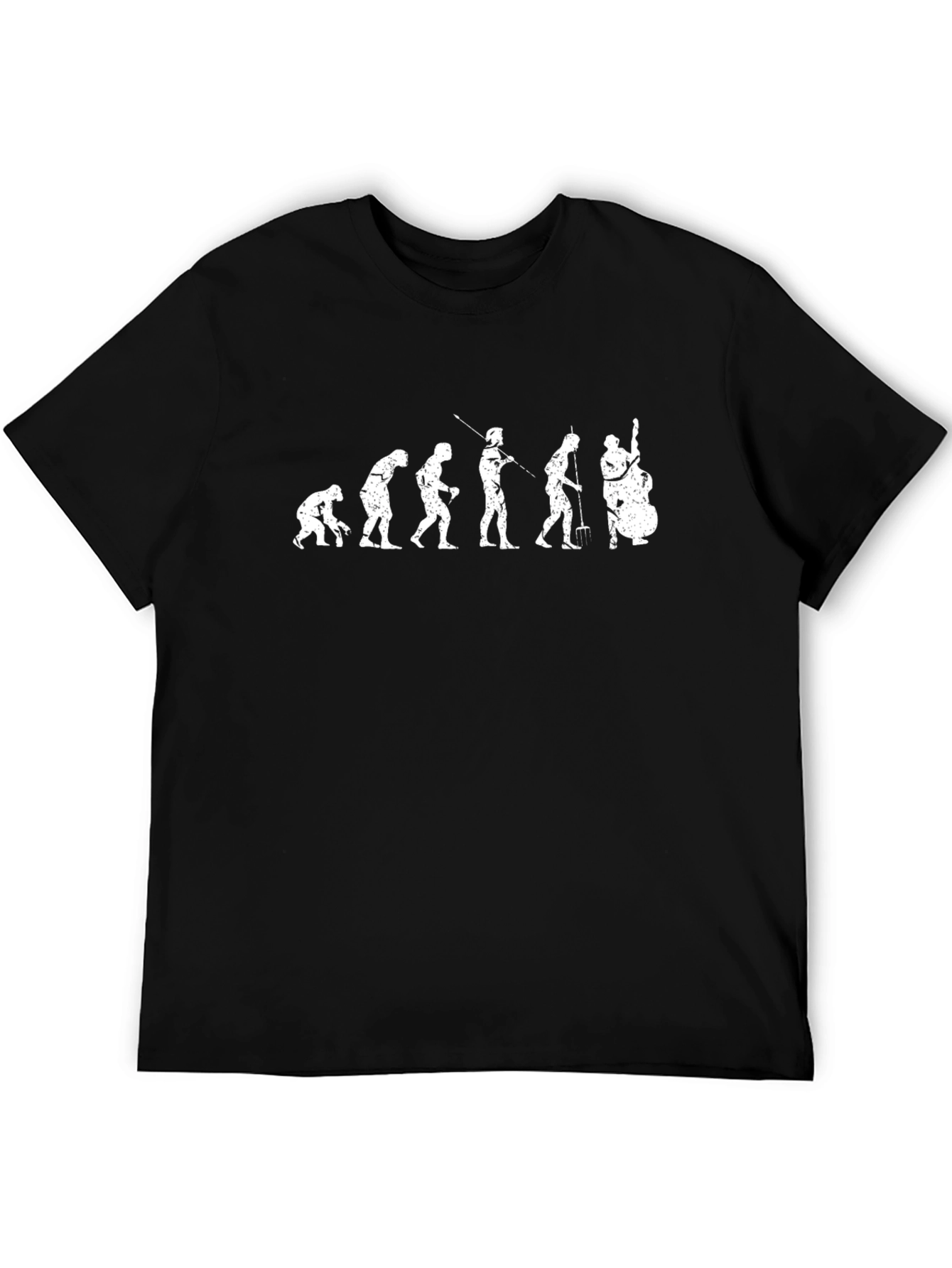 Evolution of Music T-Shirt - Bass Player