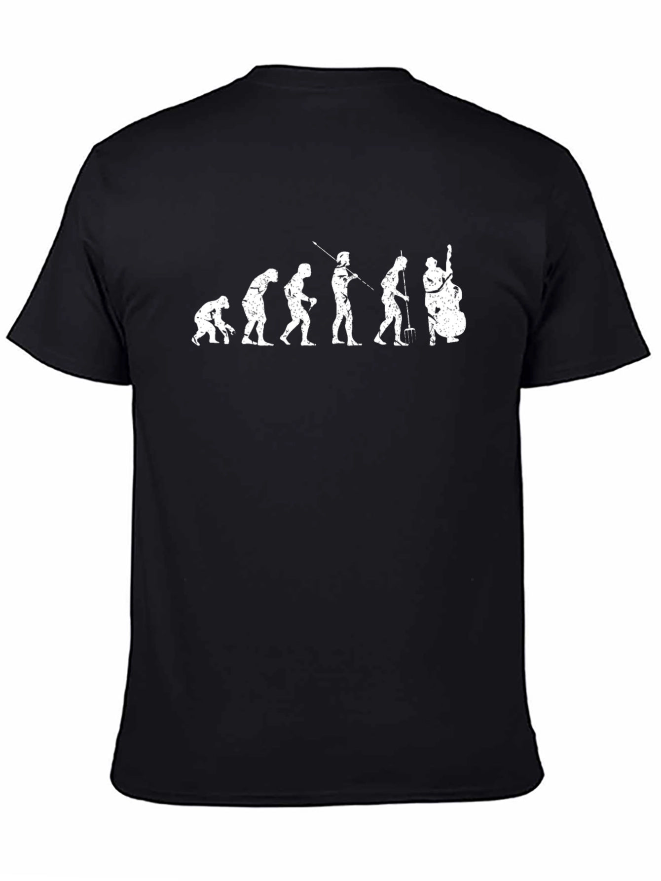 Evolution of Music T-Shirt - Bass Player