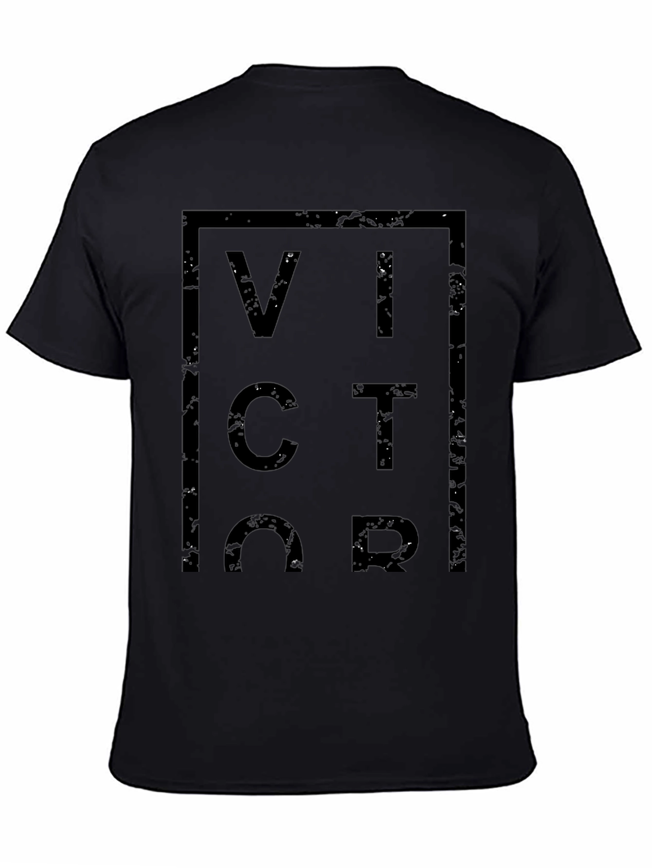 Victor Graphic Tee - Modern Black T-Shirt