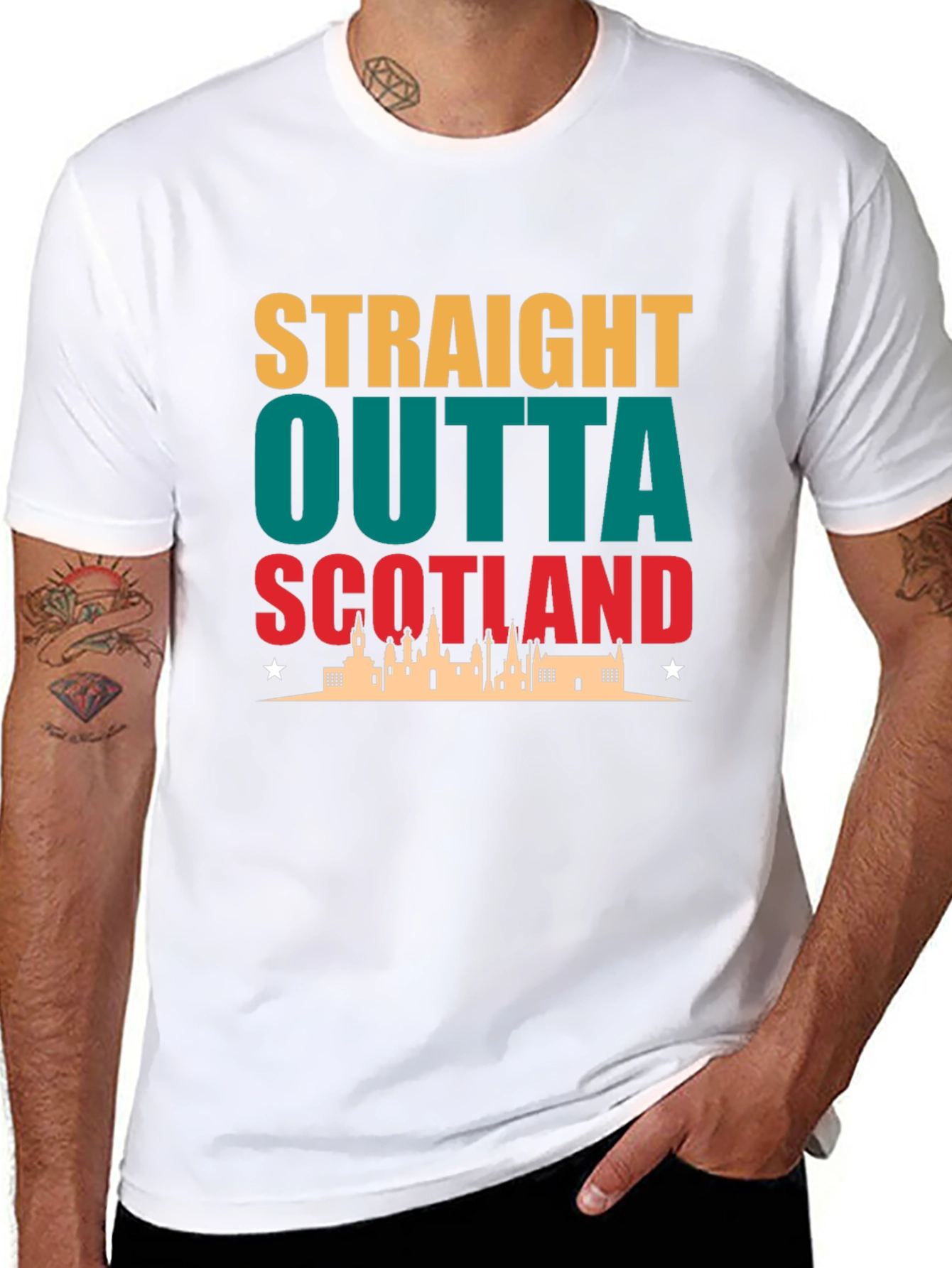 Straight Outta Scotland Graphic T-Shirt