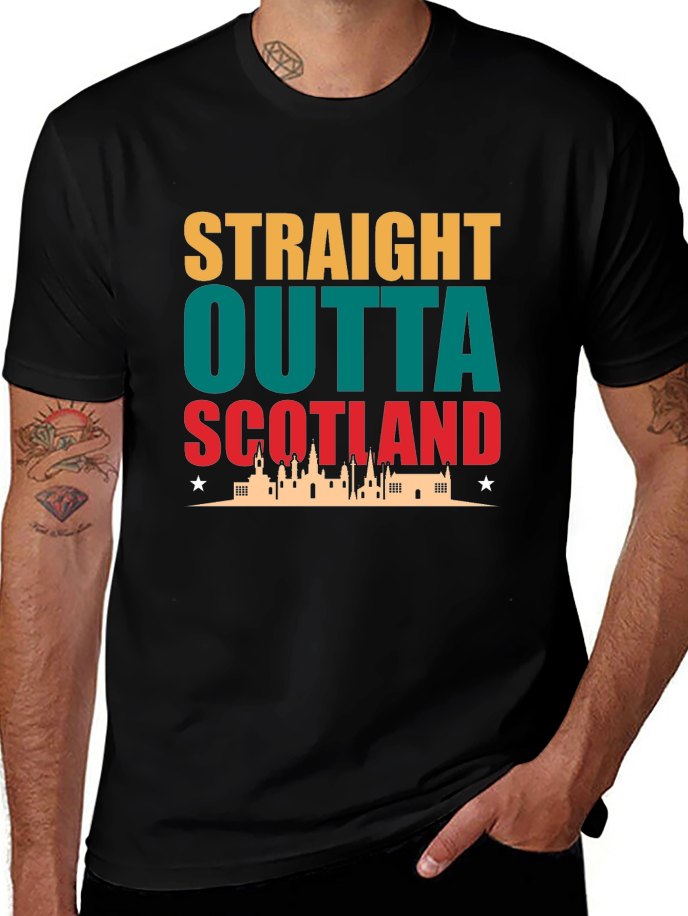 Straight Outta Scotland Graphic T-Shirt