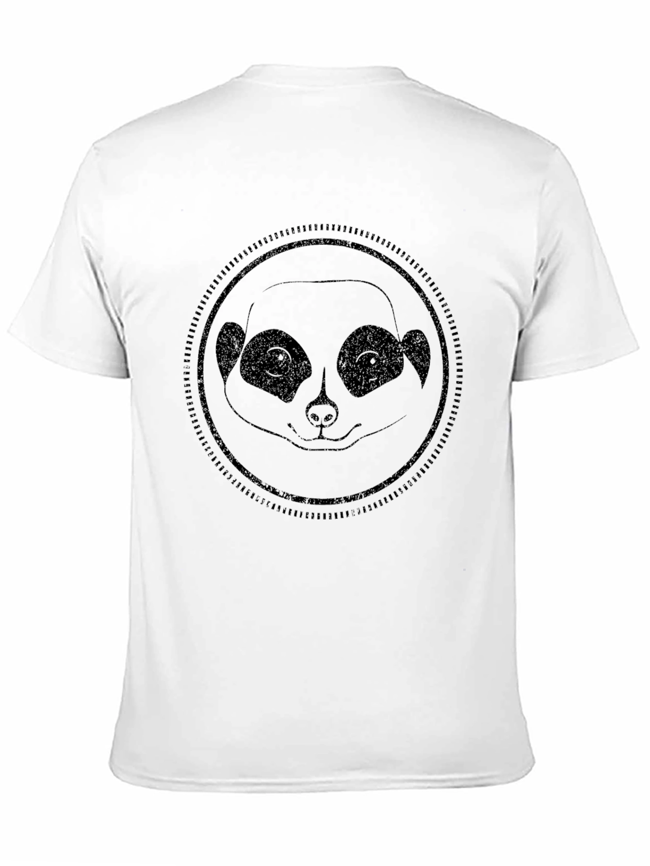 Meerkat Graphic Tee - Classic Crew Neck Black T-Shirt