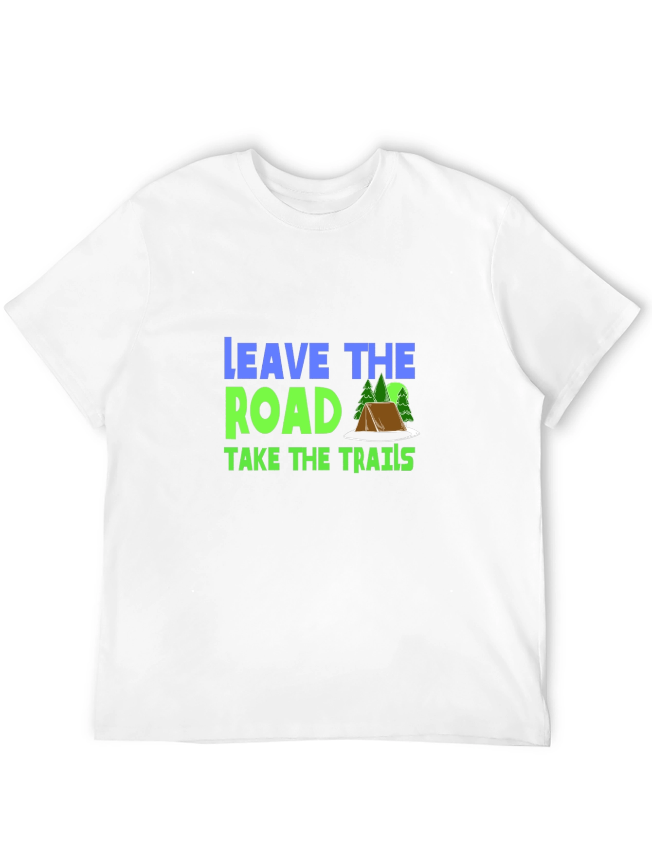 Leave the Road Take the Trails Black Graphic Tee