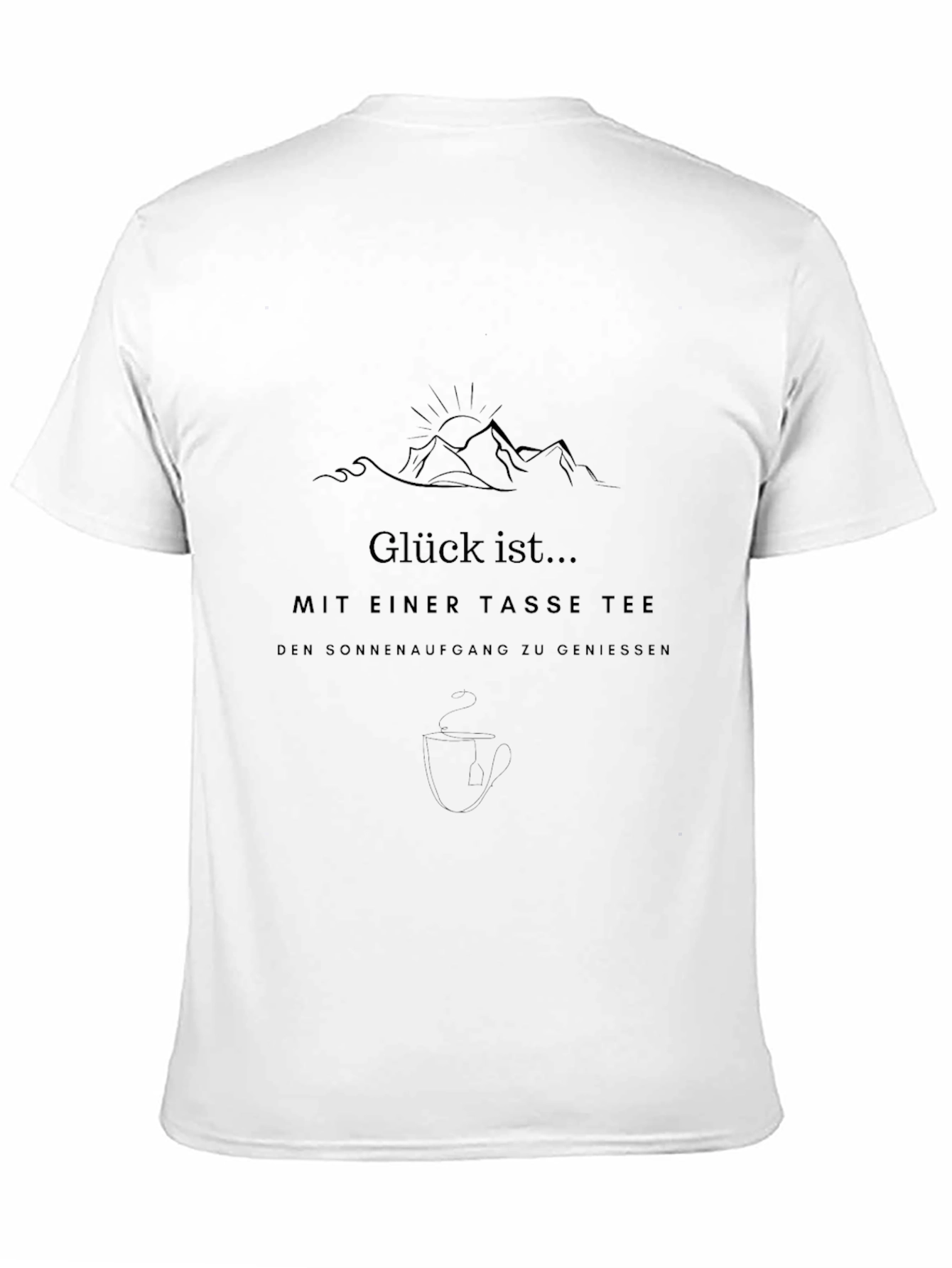 Glück ist... Mens Graphic Tee - Black