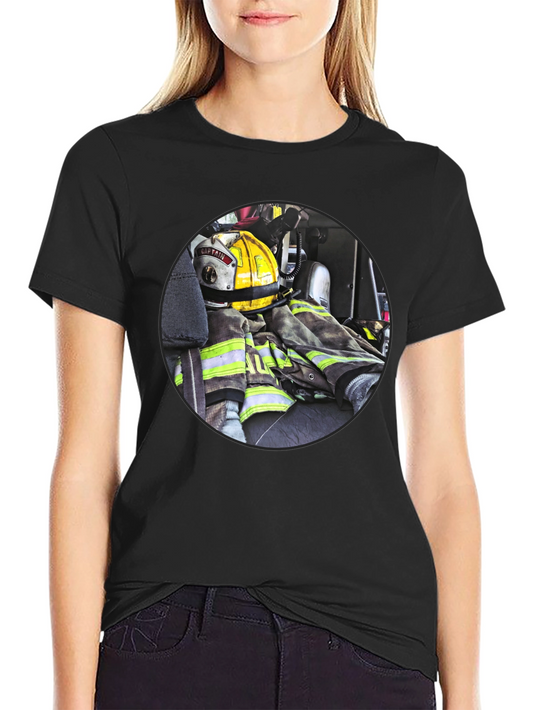 Firefighter Gear Graphic Tee - Bold & Durable