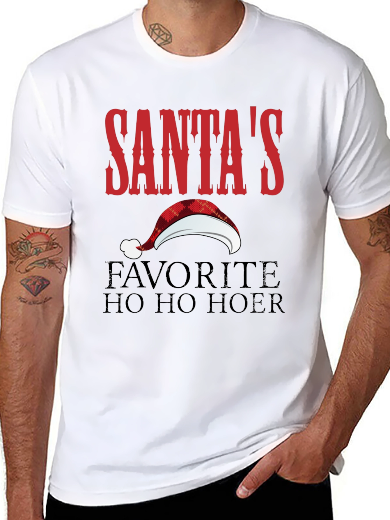 Santas Favorite T-Shirt Funny Christmas Tee