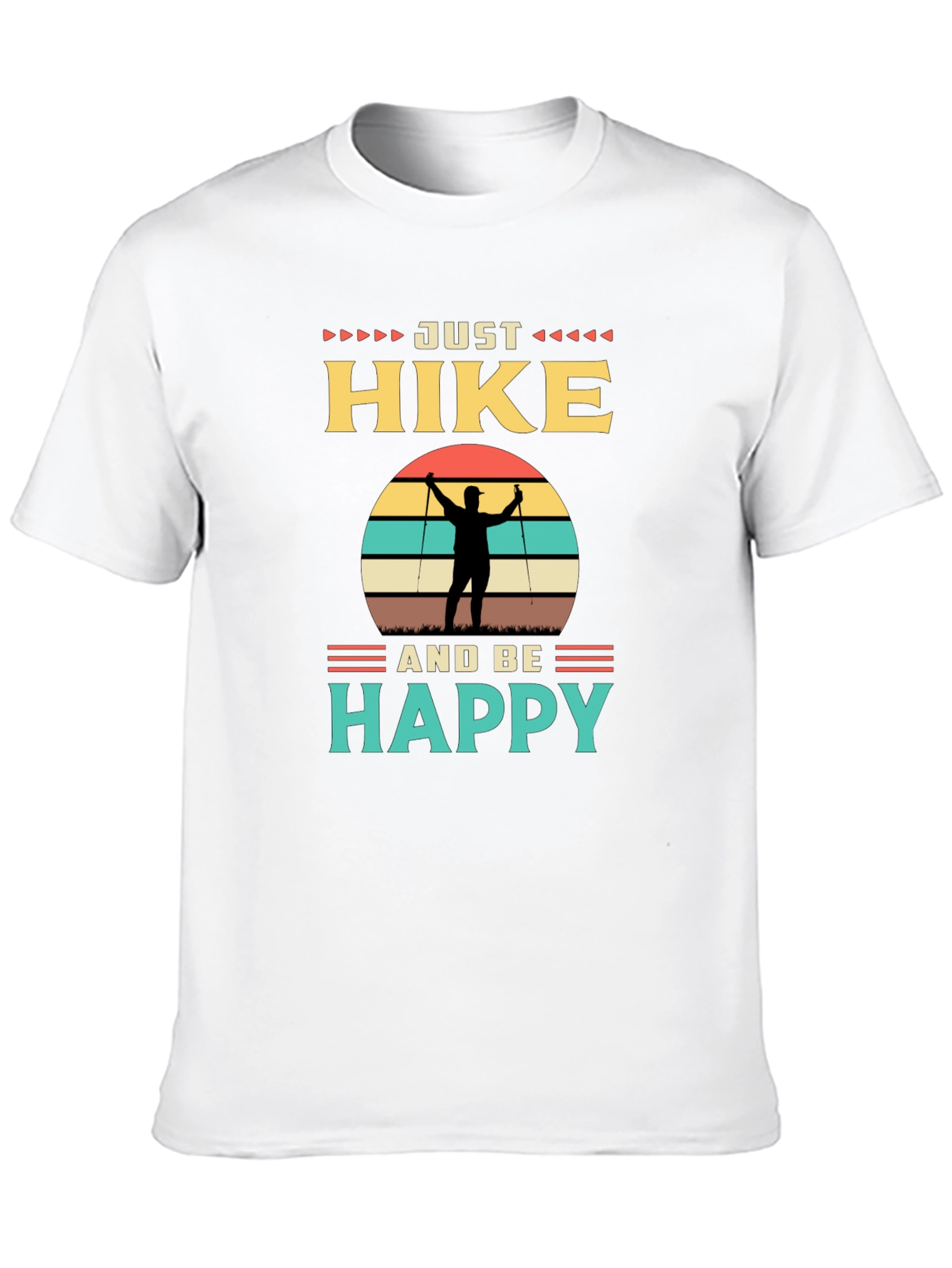 Just Hike and Be Happy Graphic Tee