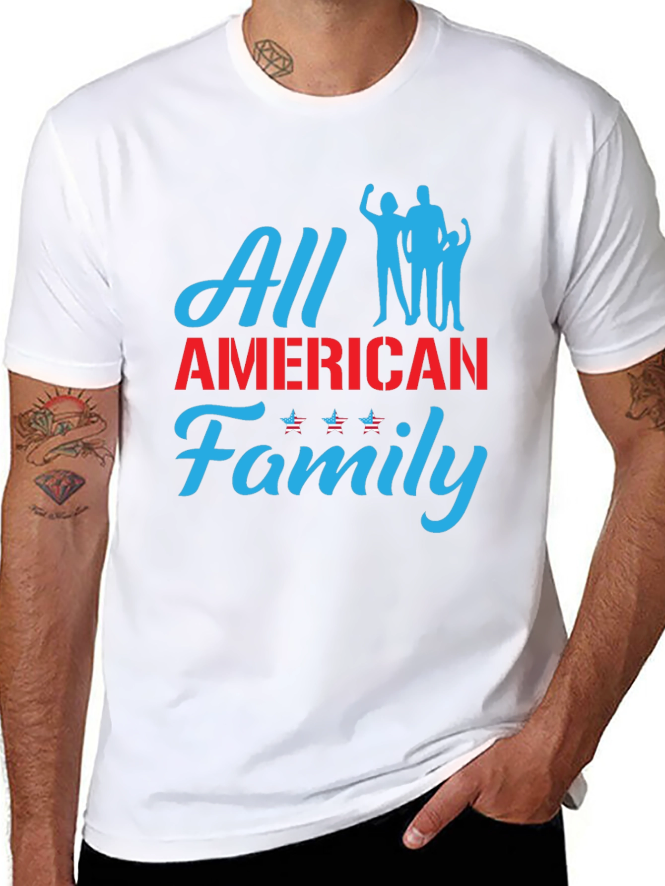 All American Family Graphic Tee - Patriotic Pride