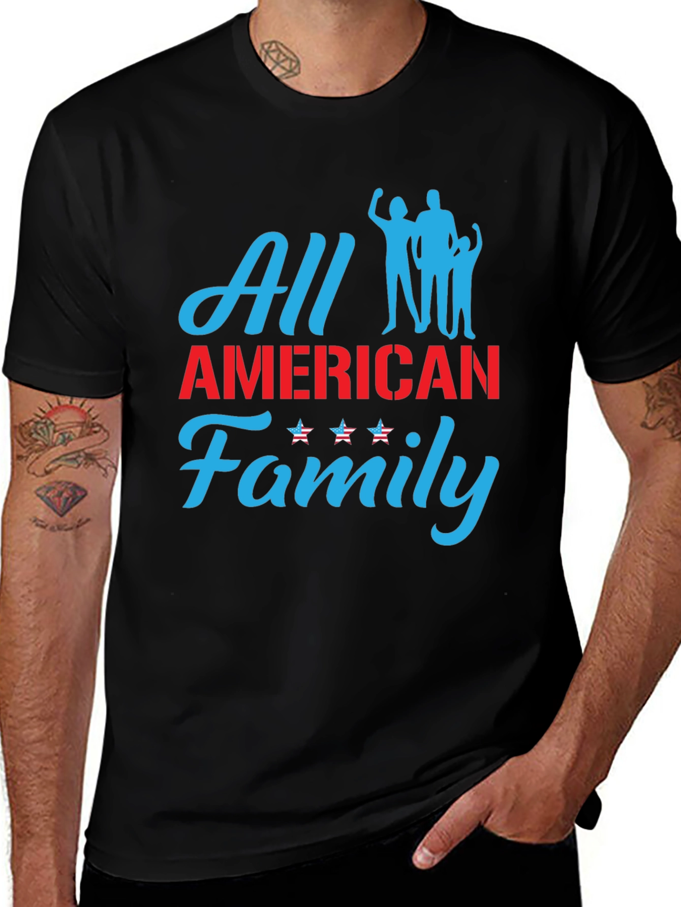 All American Family Graphic Tee - Patriotic Pride