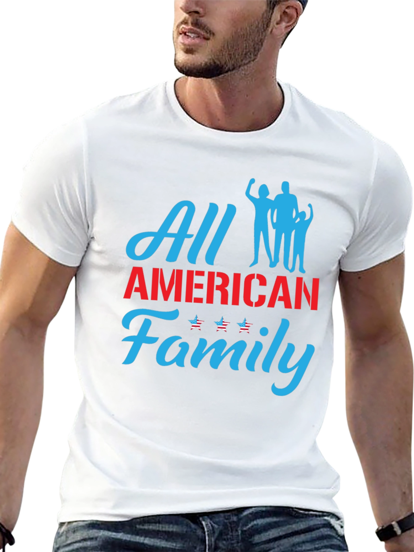 All American Family Graphic Tee - Patriotic Pride