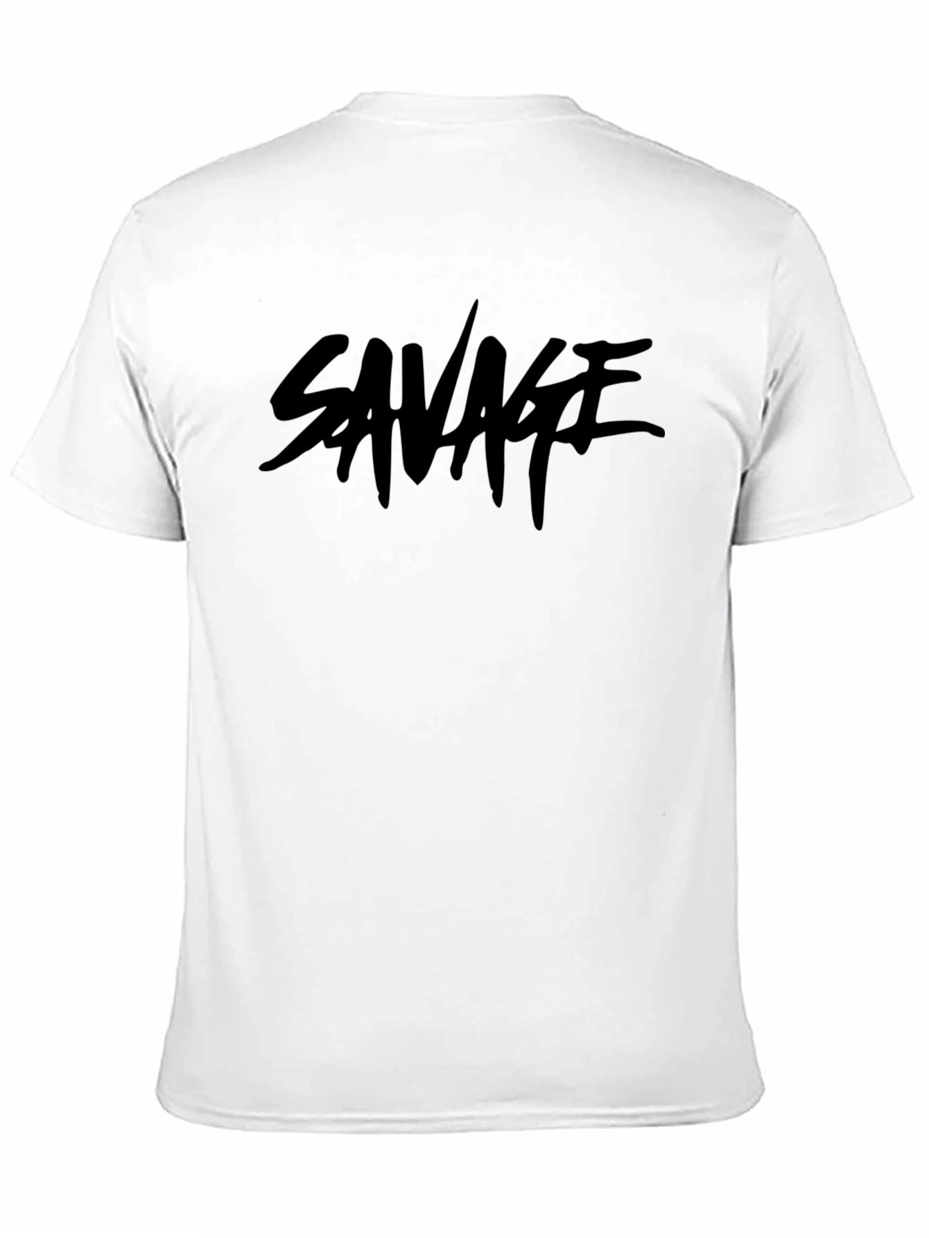 Savage Graphic Tee - Black Crew Neck T-Shirt