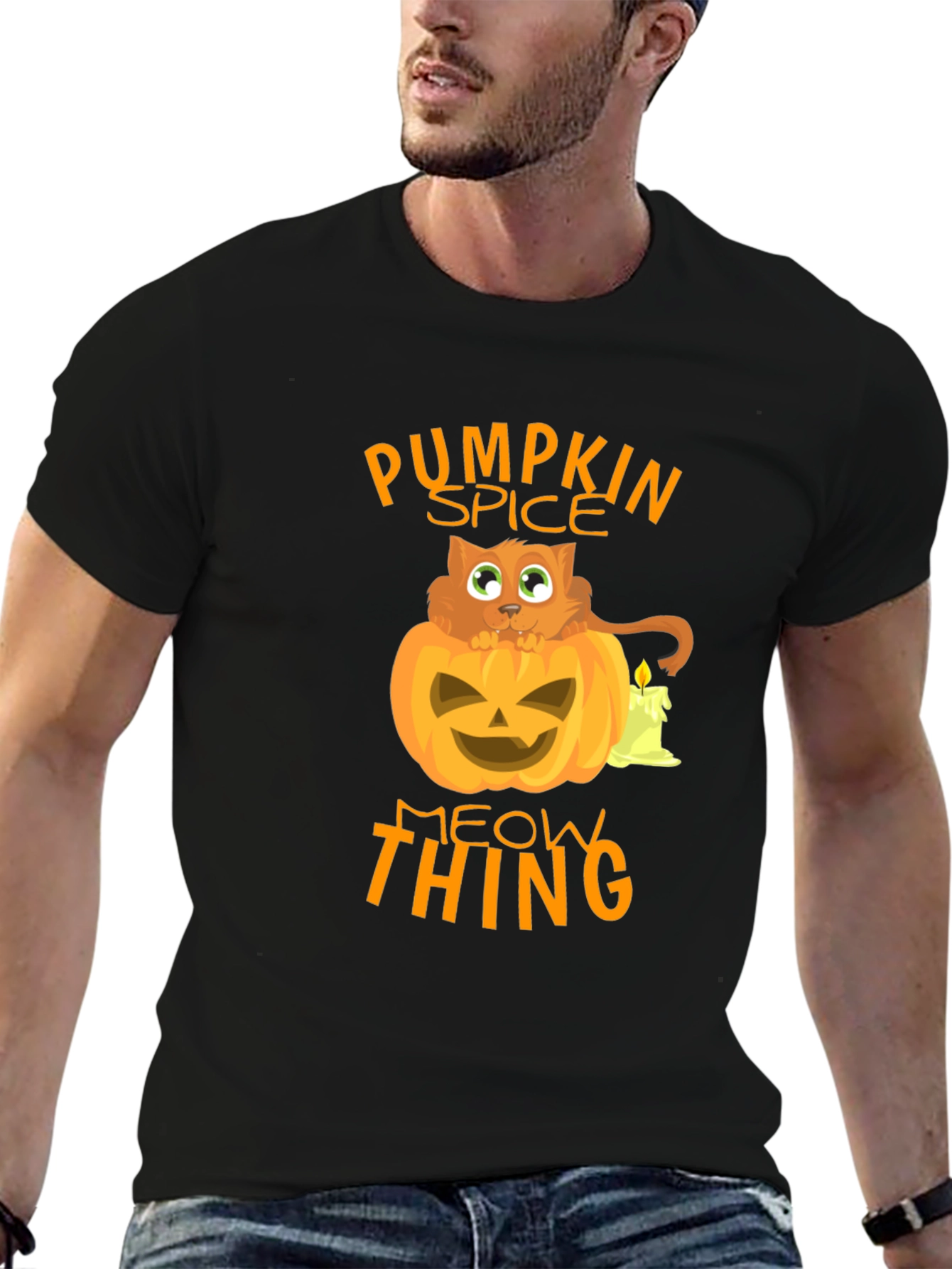 Pumpkin Spice Meow Thing Halloween T-Shirt