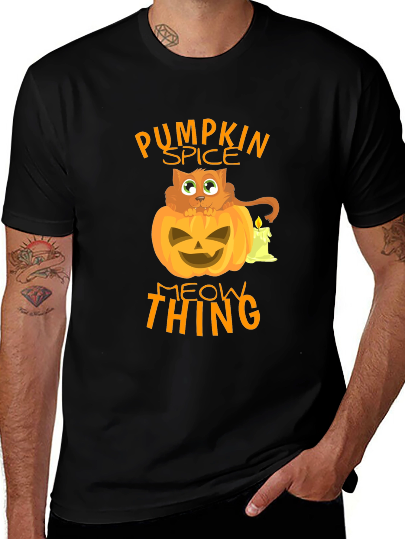 Pumpkin Spice Meow Thing Halloween T-Shirt