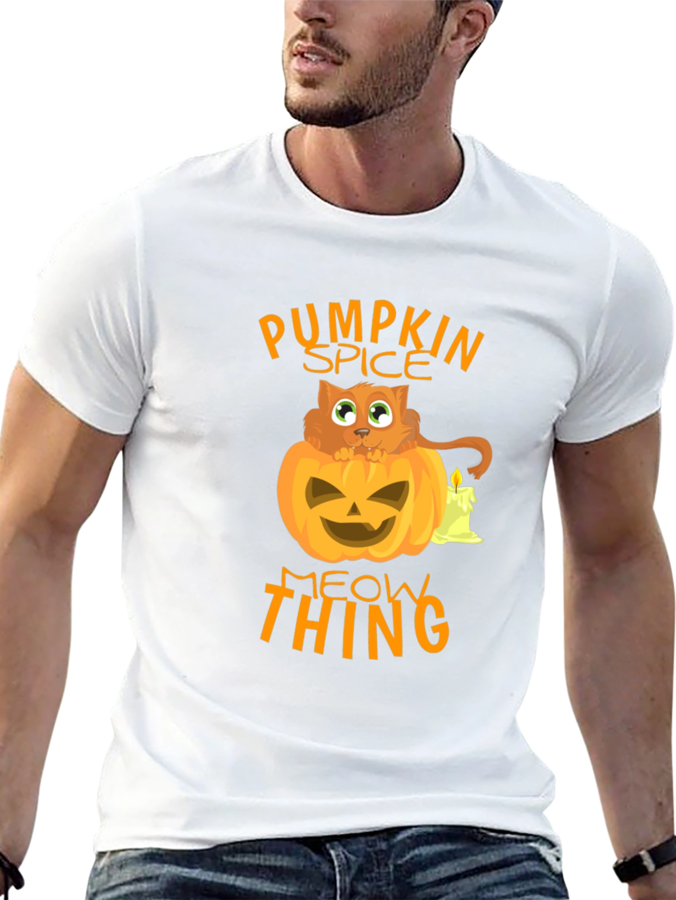 Pumpkin Spice Meow Thing Halloween T-Shirt