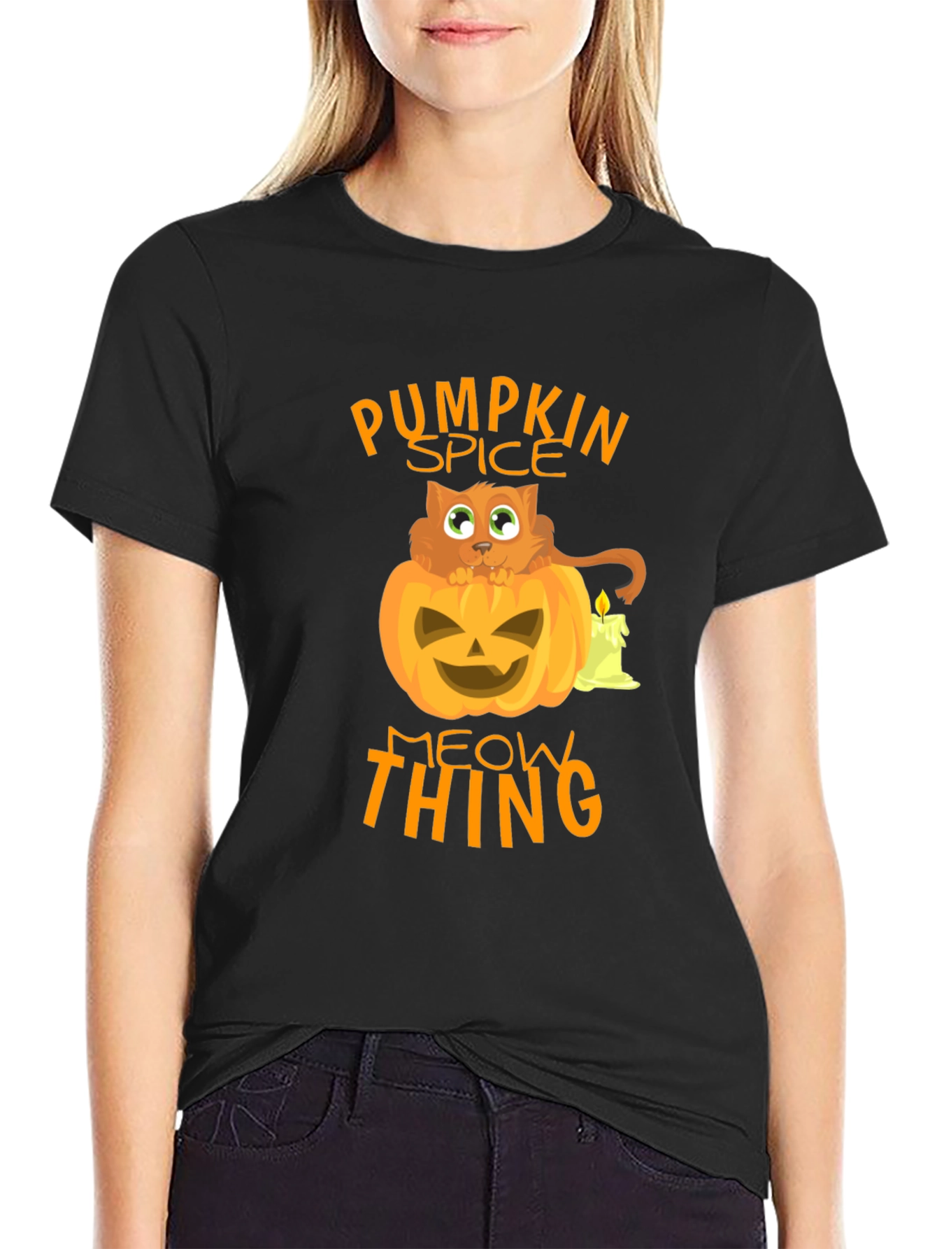 Pumpkin Spice Meow Thing Halloween T-Shirt