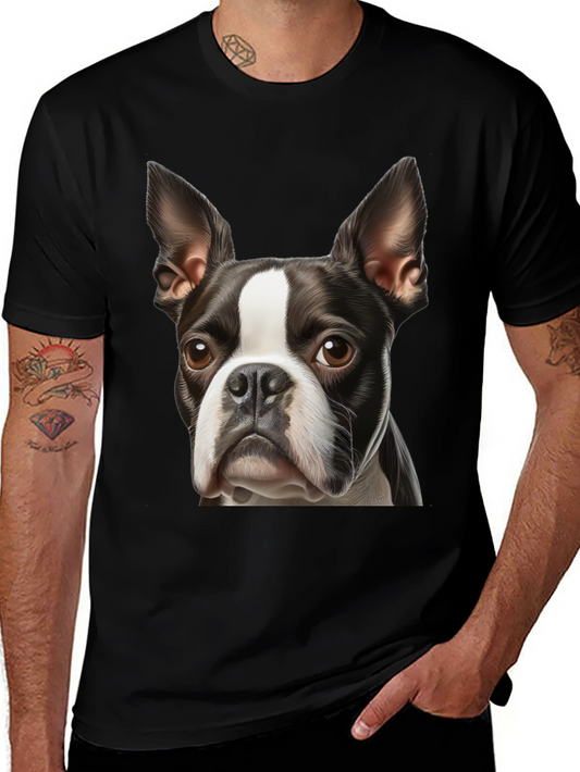 Boston Terrier Graphic Tee - Black