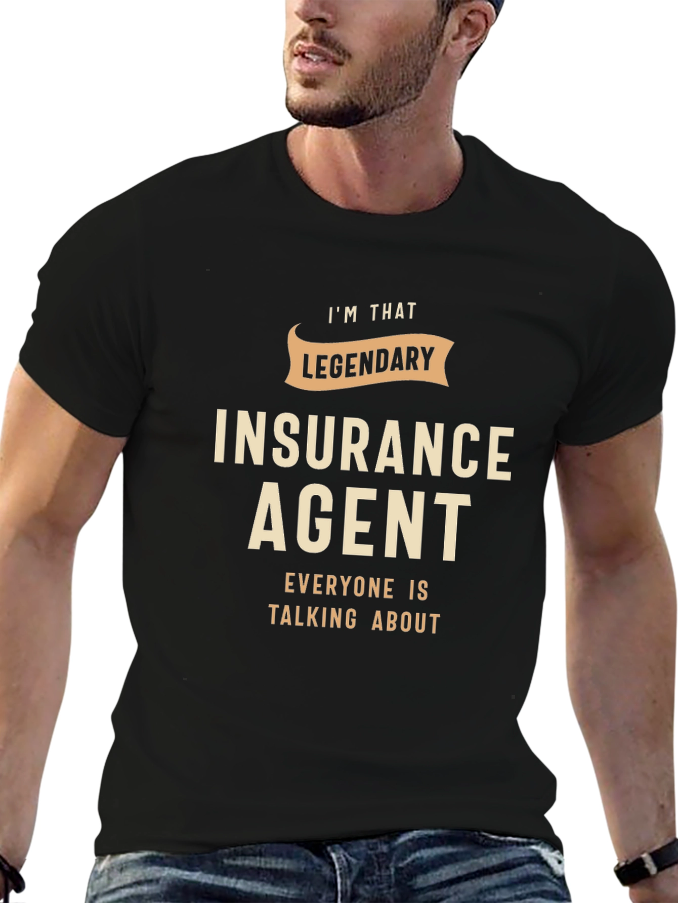 Legendary Insurance Agent Black T-Shirt