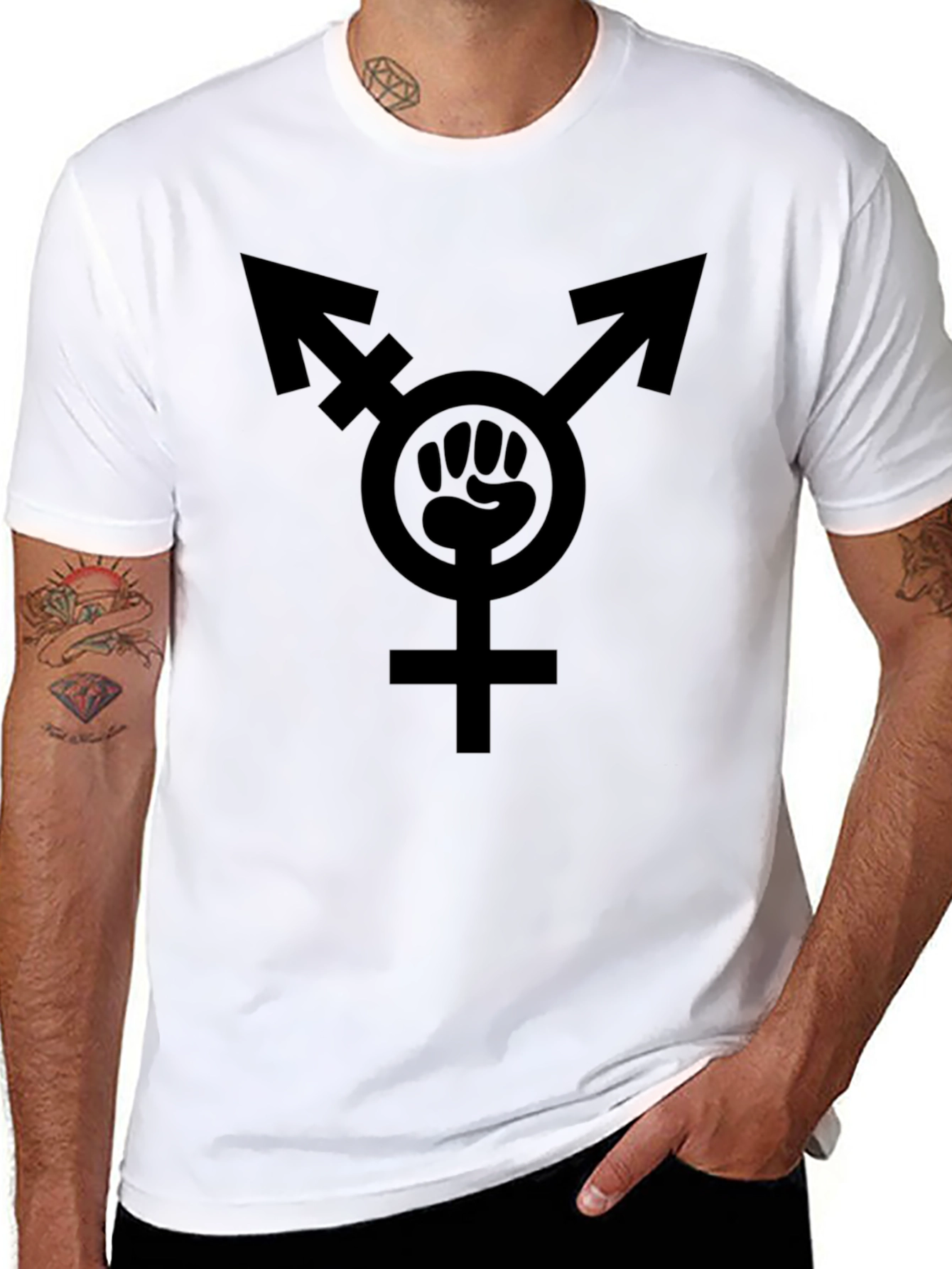 Empowered Transgender Fist T-Shirt