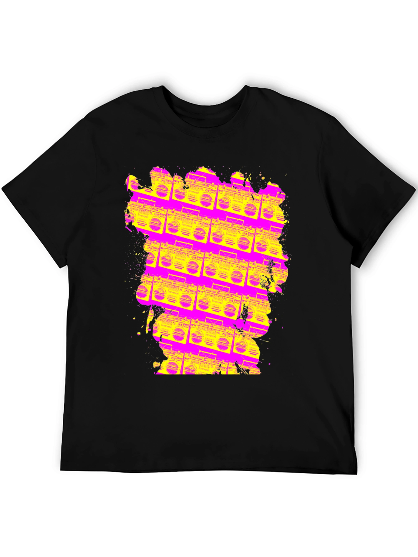 Retro Boombox T-Shirt - Vivid 80s Style