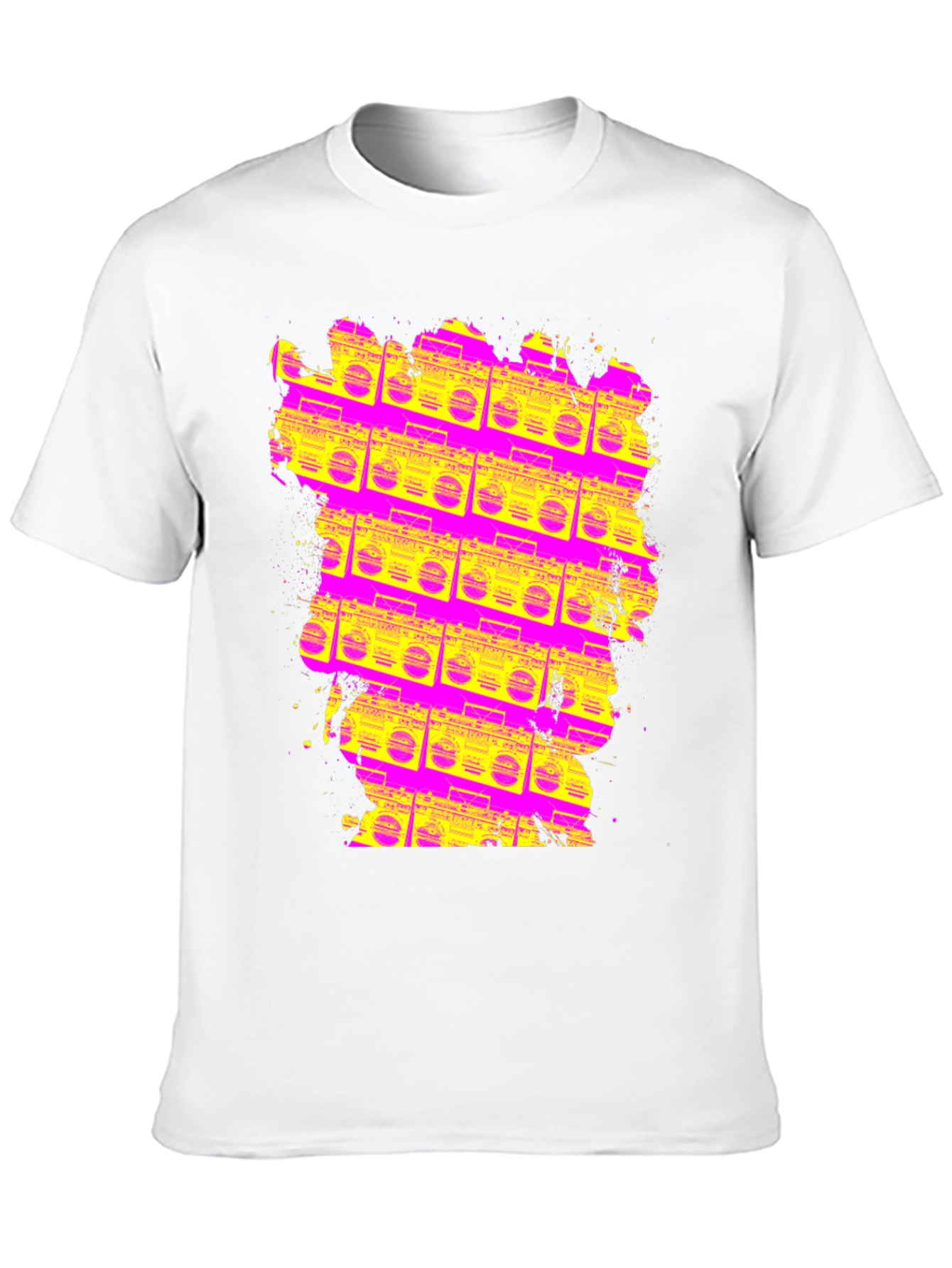 Retro Boombox T-Shirt - Vivid 80s Style