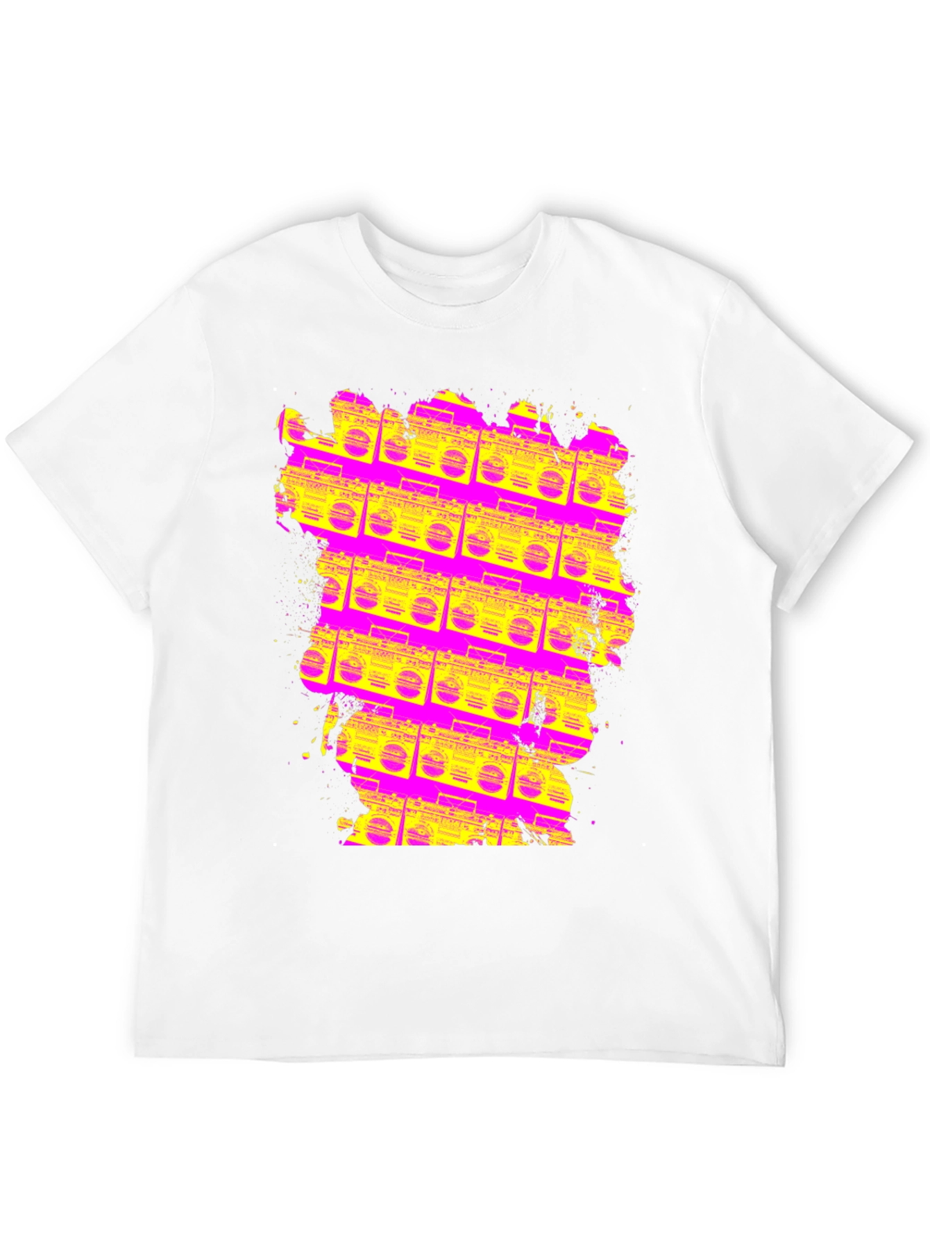 Retro Boombox T-Shirt - Vivid 80s Style