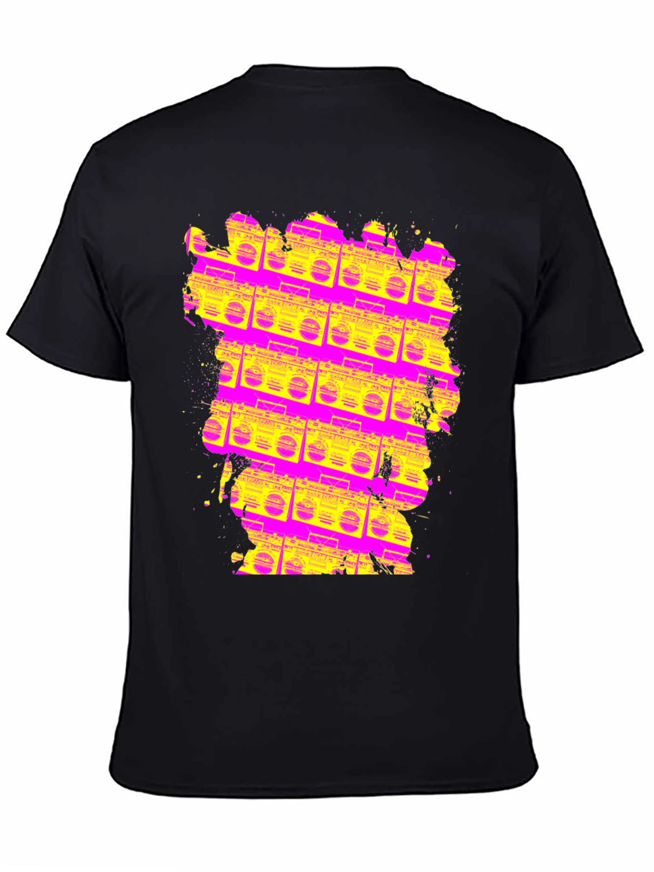 Retro Boombox T-Shirt - Vivid 80s Style